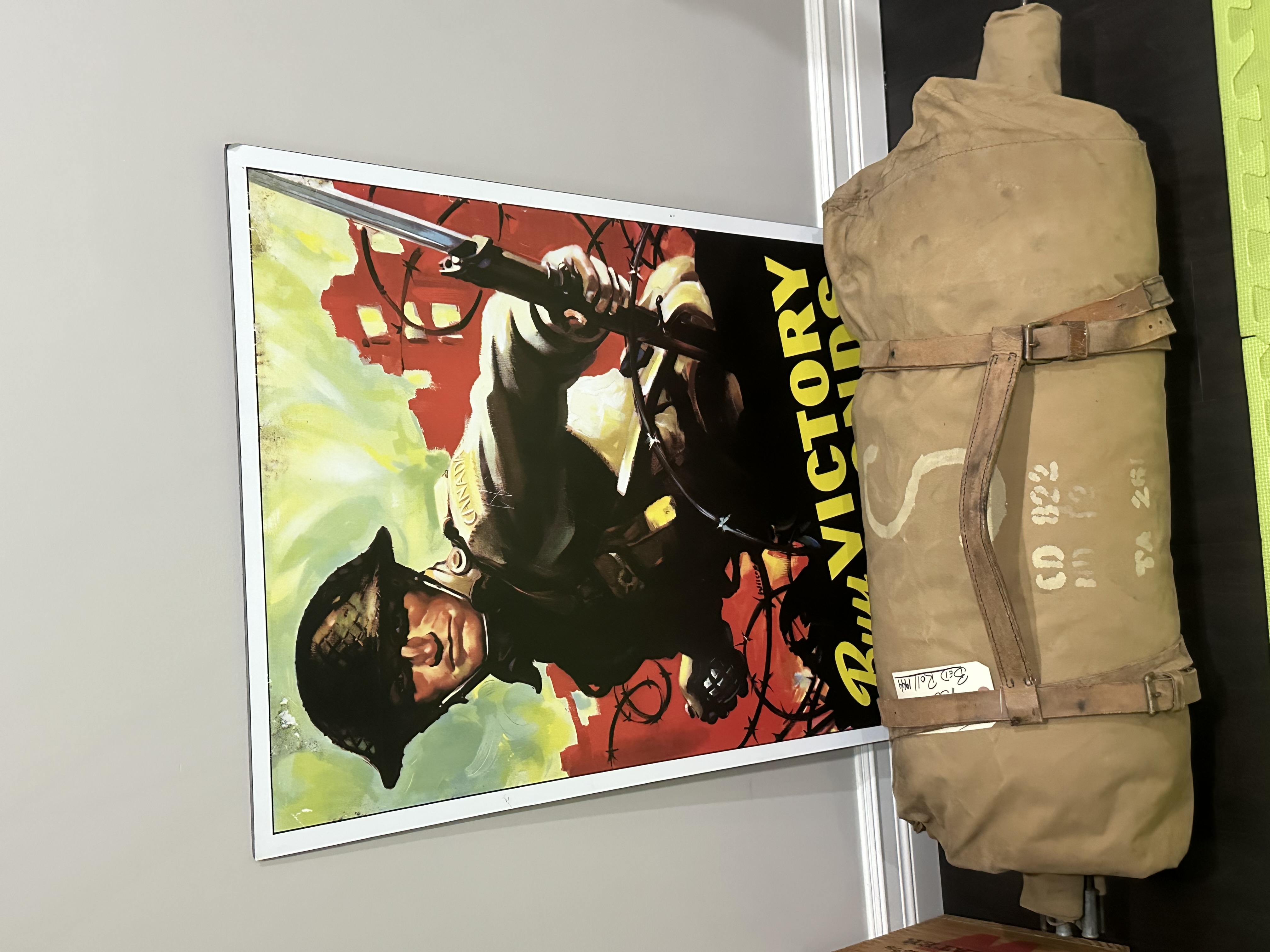 Photo of WW2 1944 British Officers Bed Roll & Cot