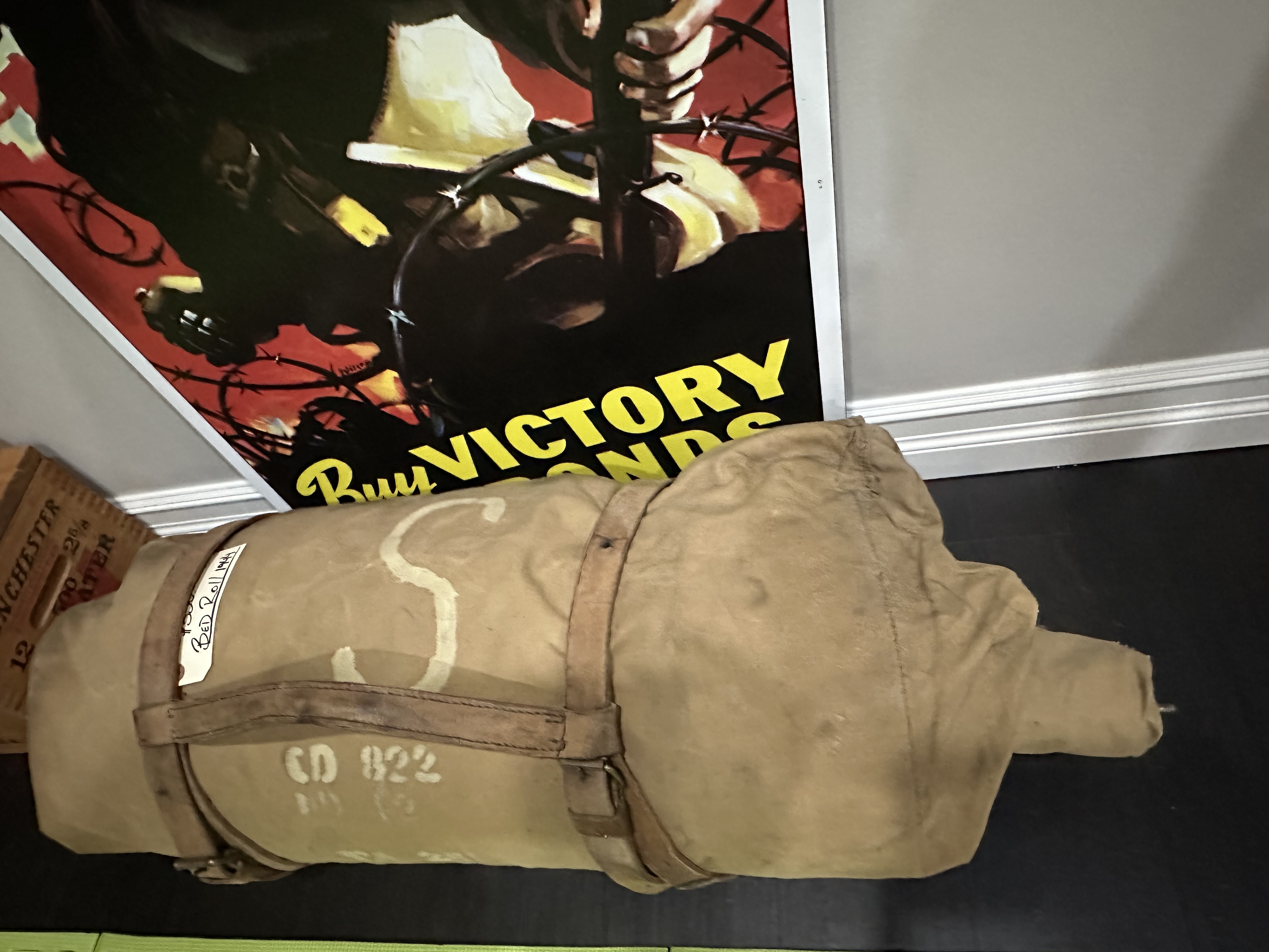 Photo of WW2 1944 British Officers Bed Roll & Cot