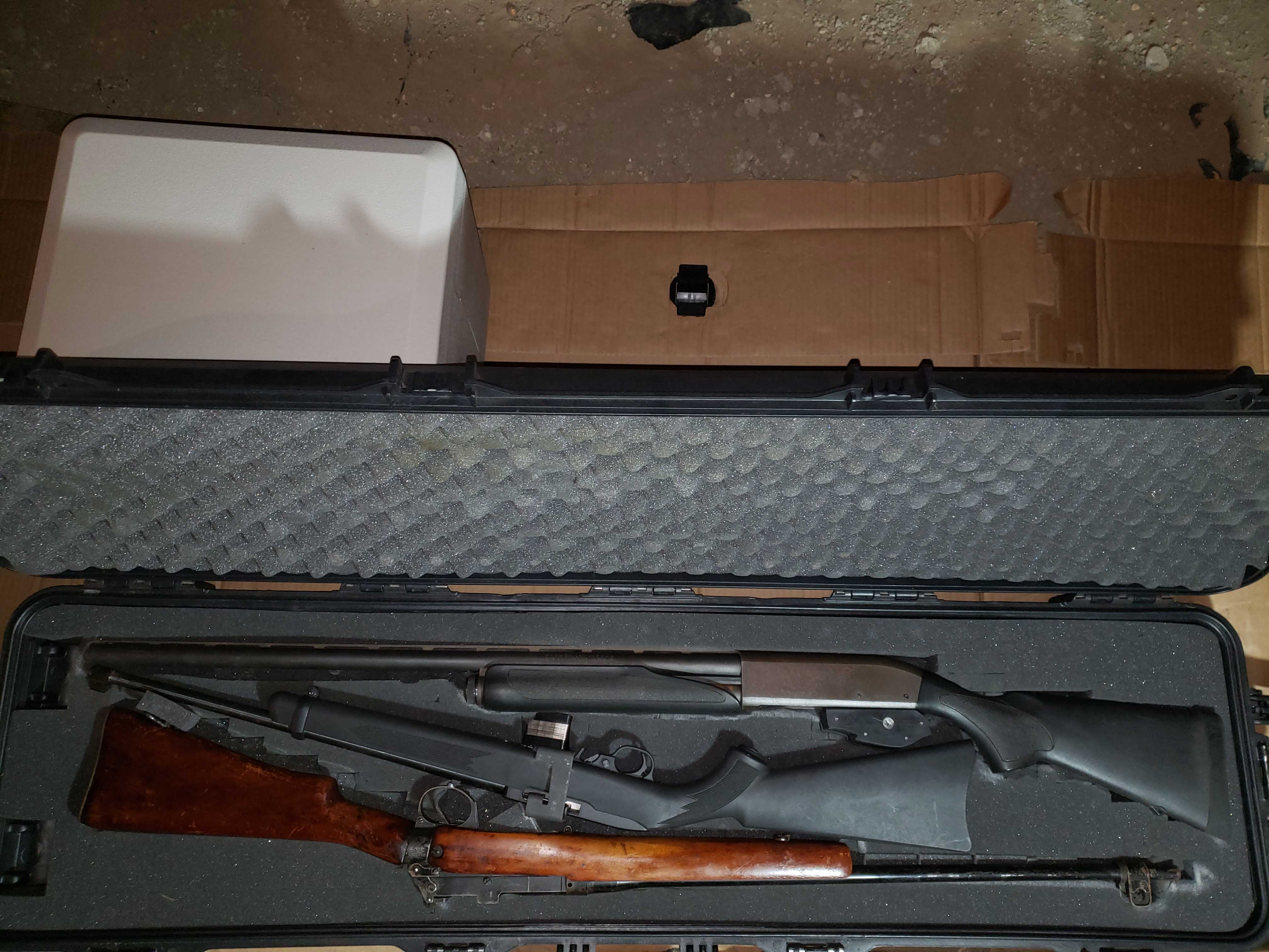 Photo of 3 Firearms with Ammunition + Gun Case + Safe 