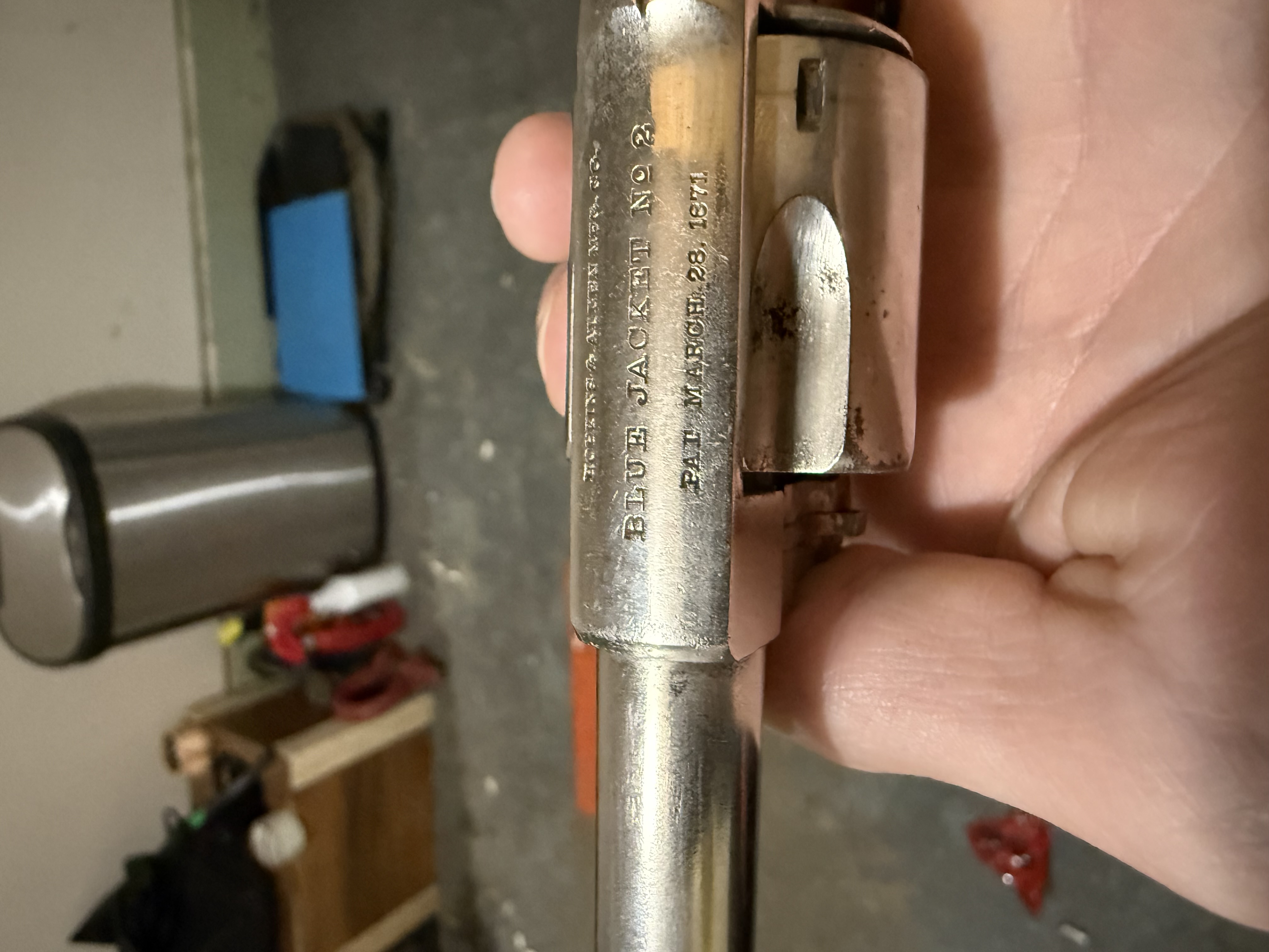 Photo of 1971 Hopkins and Allen blue jacket No 2. 32 rimfire