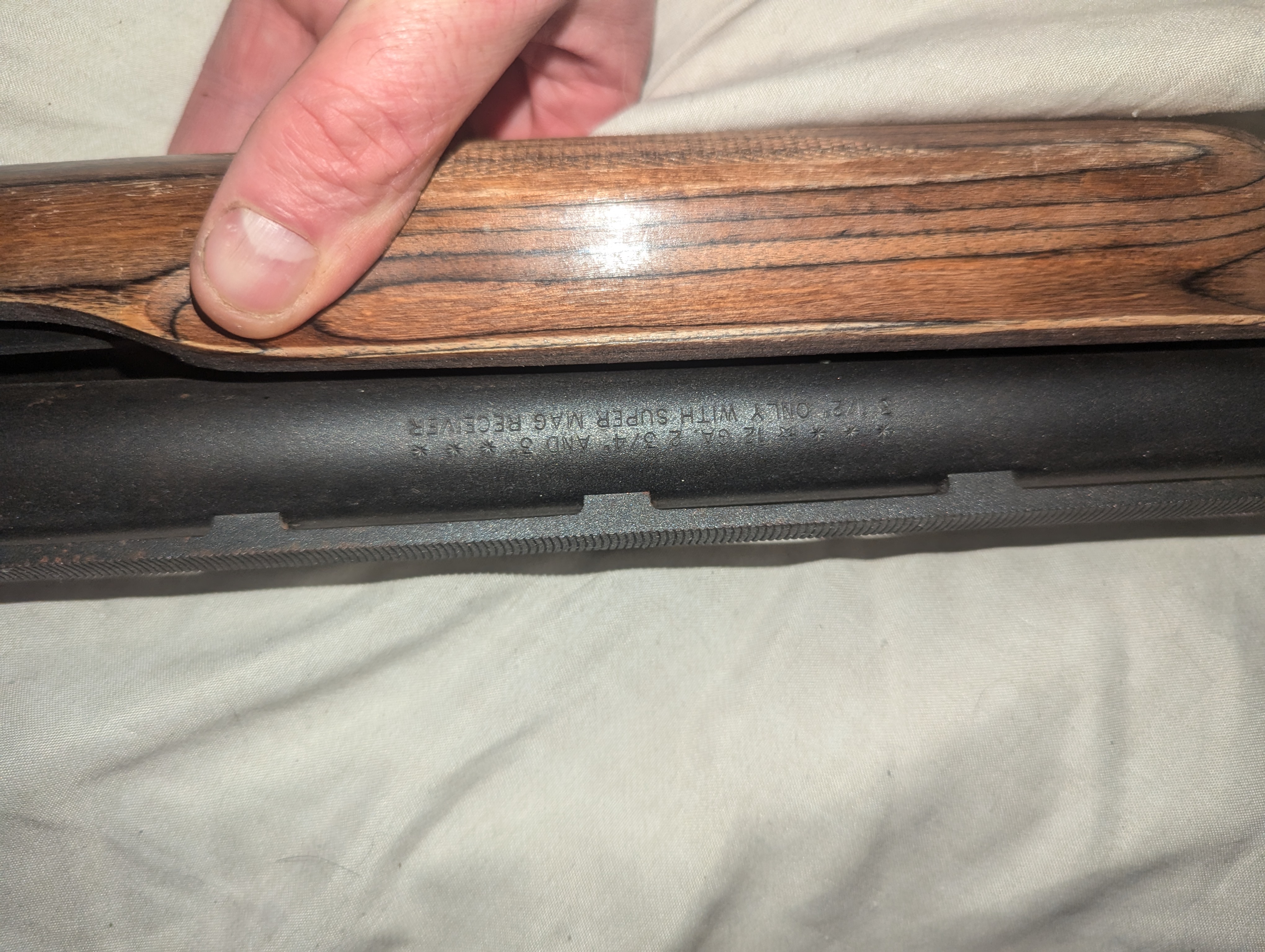 Photo of Remington 870 12 gage shot gun 
