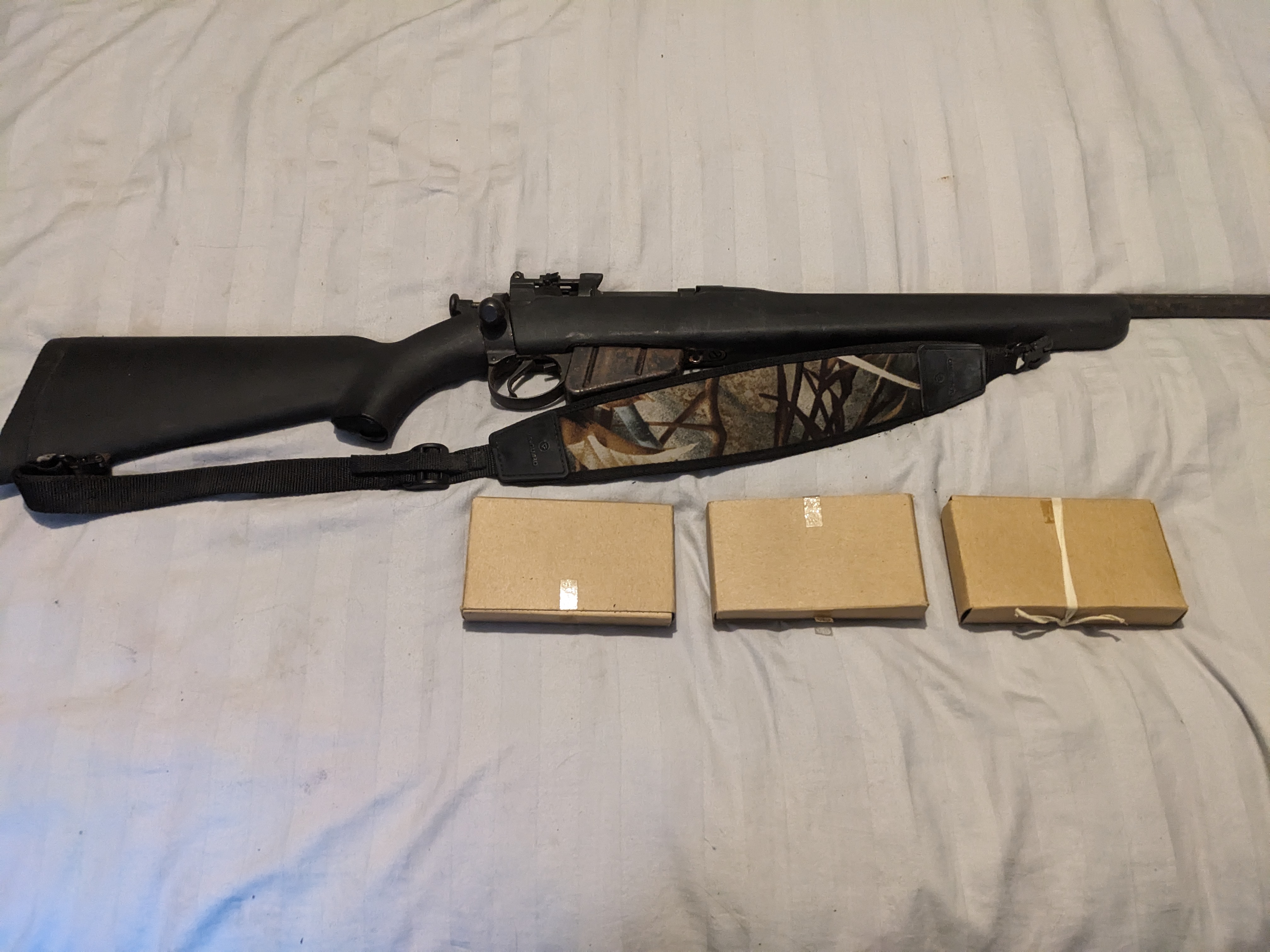 Photo of sporterized Lee Enfield 303 