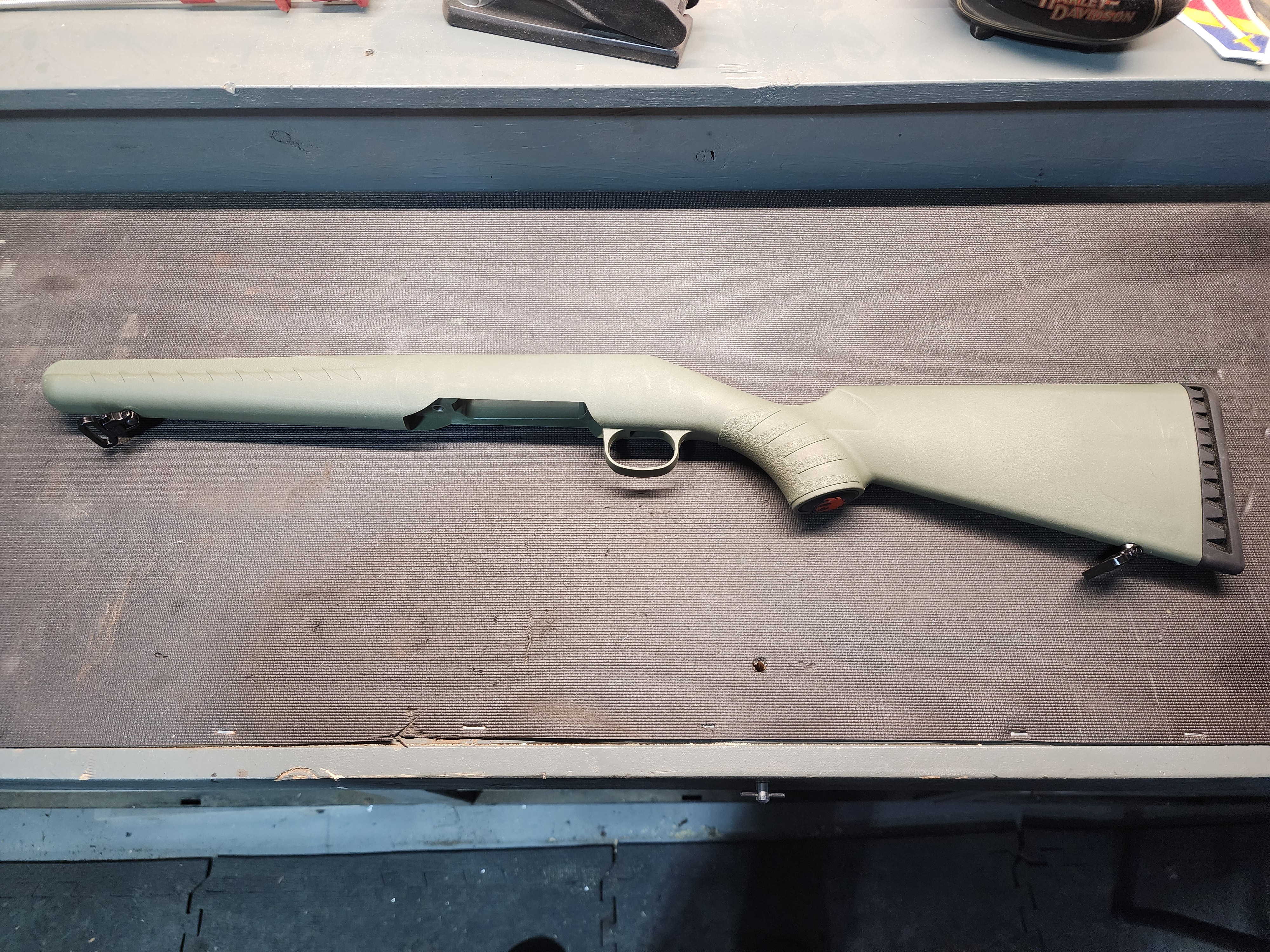 Photo of Ruger American od green factory stock 