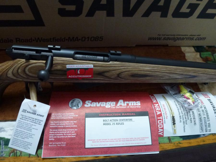 Photo of ***FREE SHIPPING***NEW IN BOX***UNFIRED***Savage - 22Hornet - Model 25 Lightweight Varminter