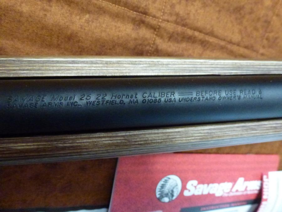 ***FREE SHIPPING***NEW IN BOX***UNFIRED***Savage - 22Hornet - Model 25 Lightweight Varminter - 6 - 1734713276415_P1030939