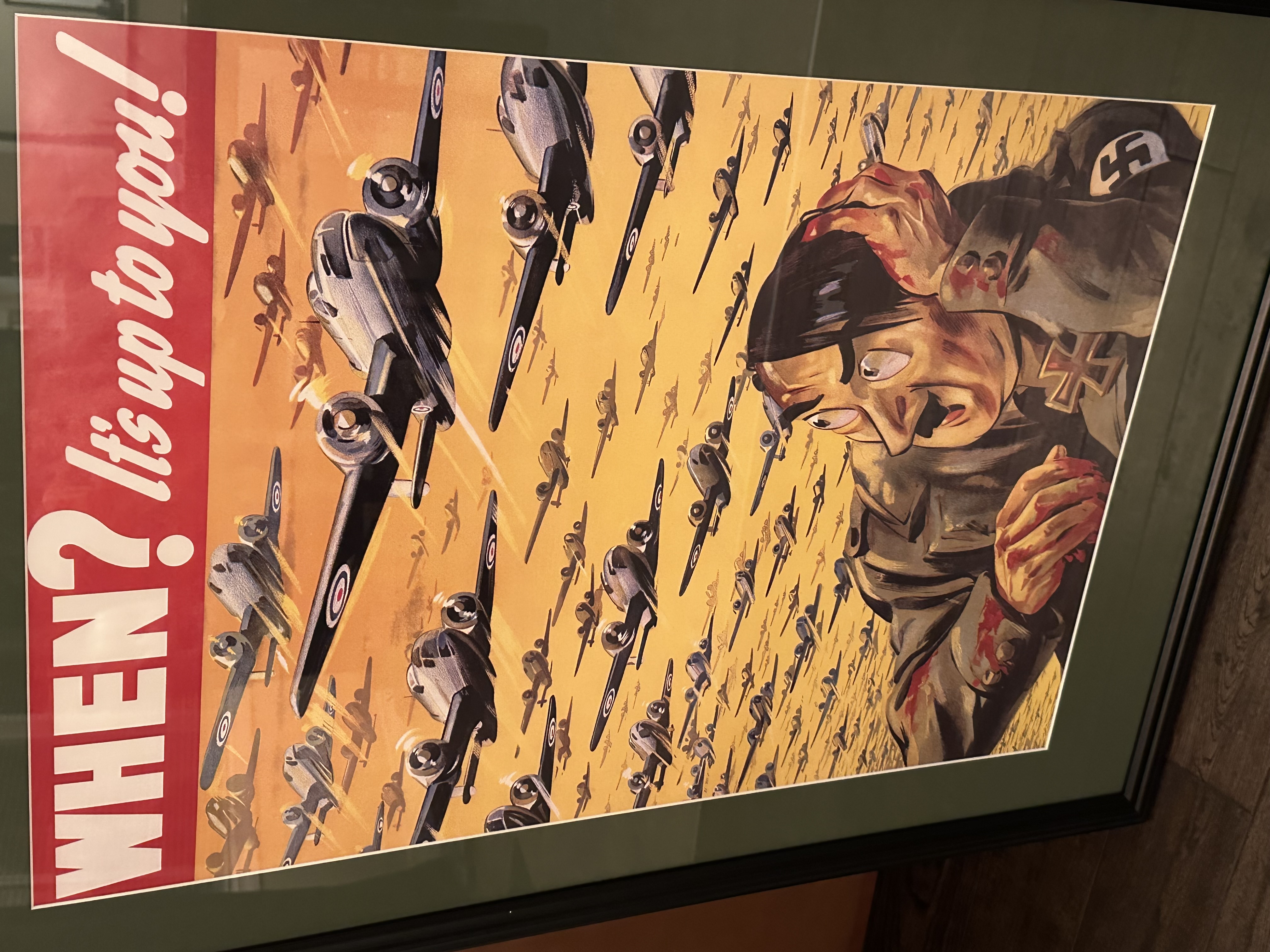 Photo of WW2 British/German Propaganda Poster 24”x36”