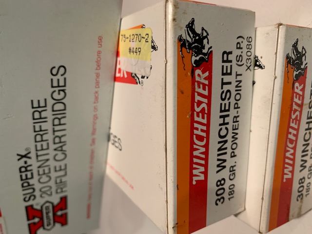 Photo of Winchester 180 gr. power point bullets