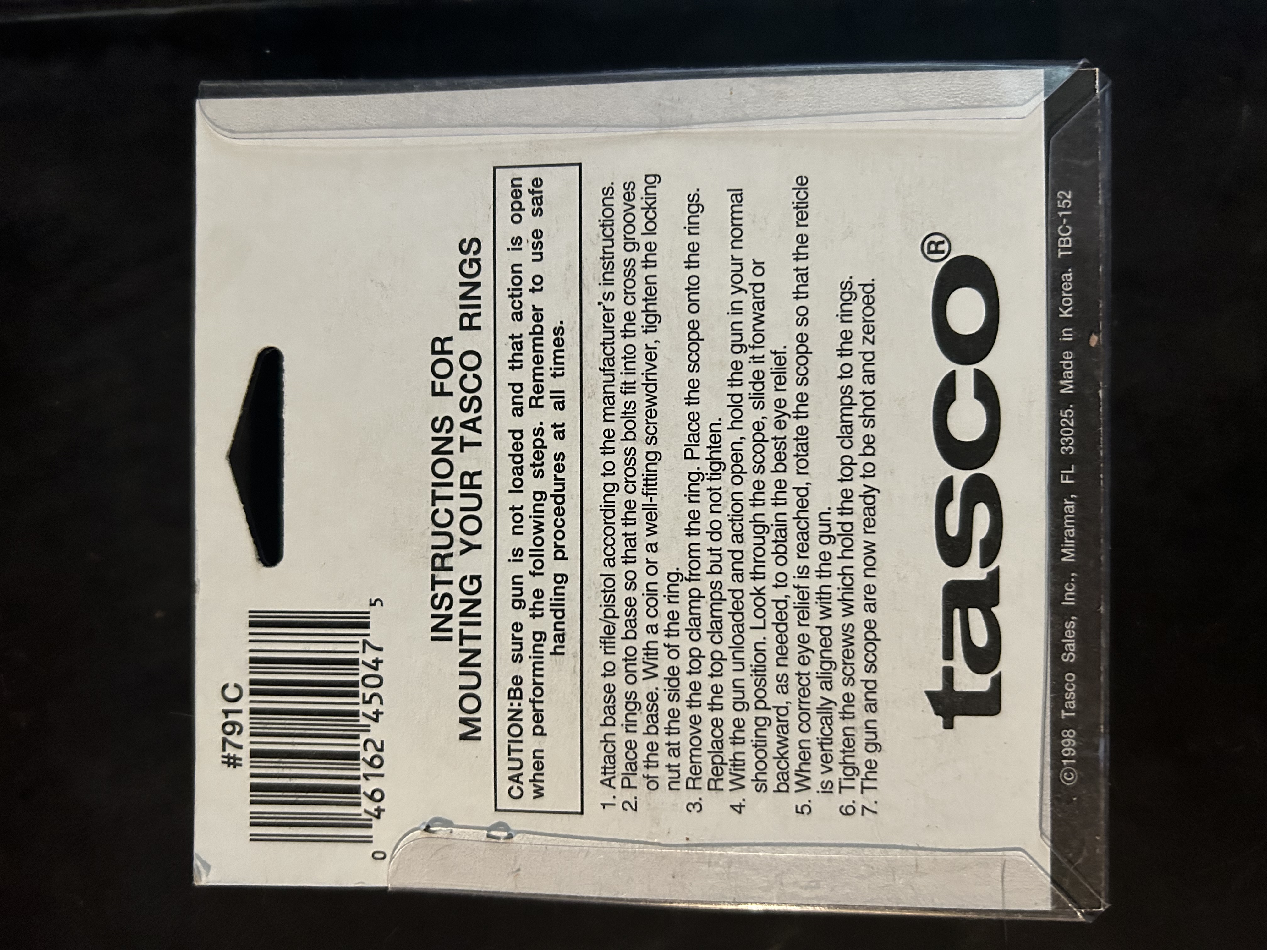 Photo of Tasco ring mounts