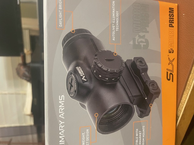 Photo of Prism gun scope 5X illuminated Primary Arms SLX5 microprism