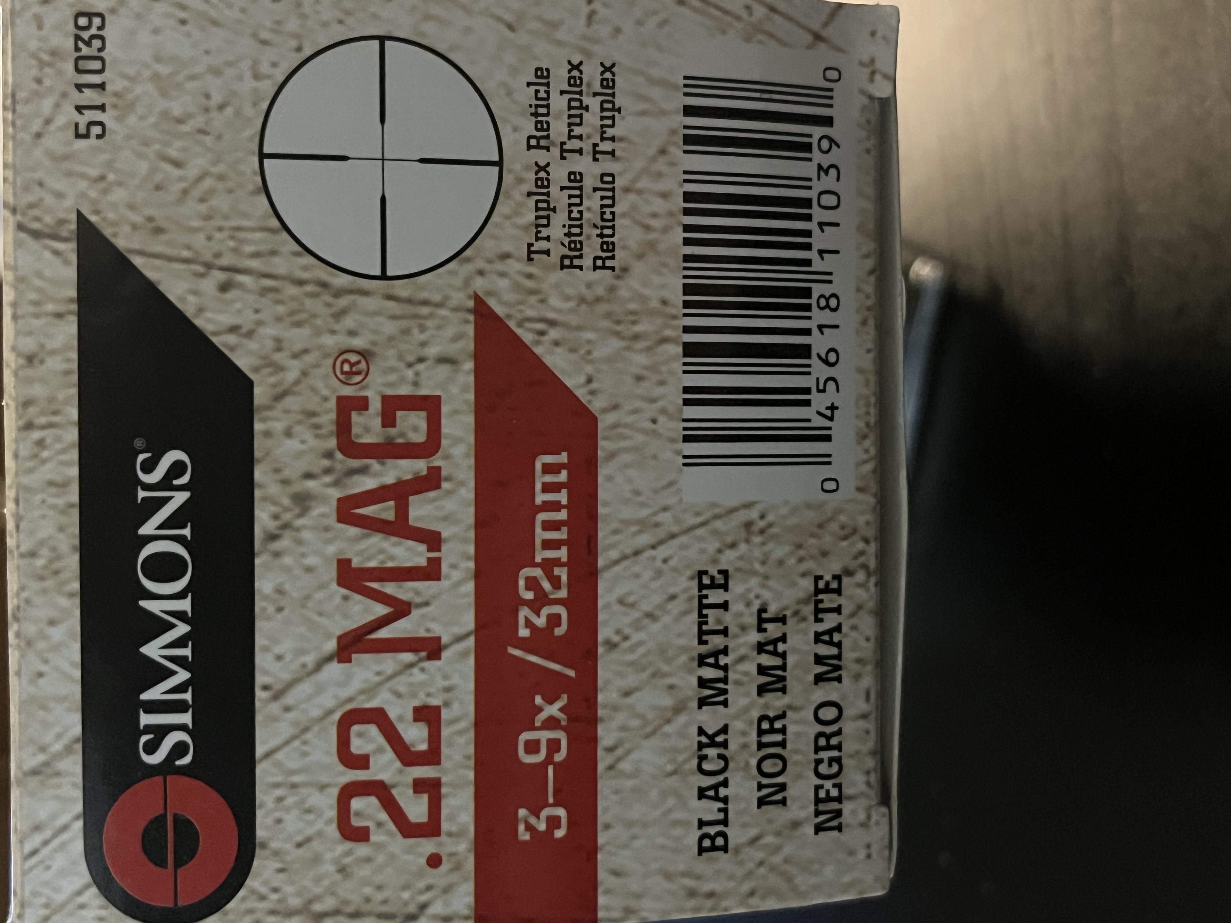 Photo of Simmons 3-9 32mm .22 mag scope riflescope