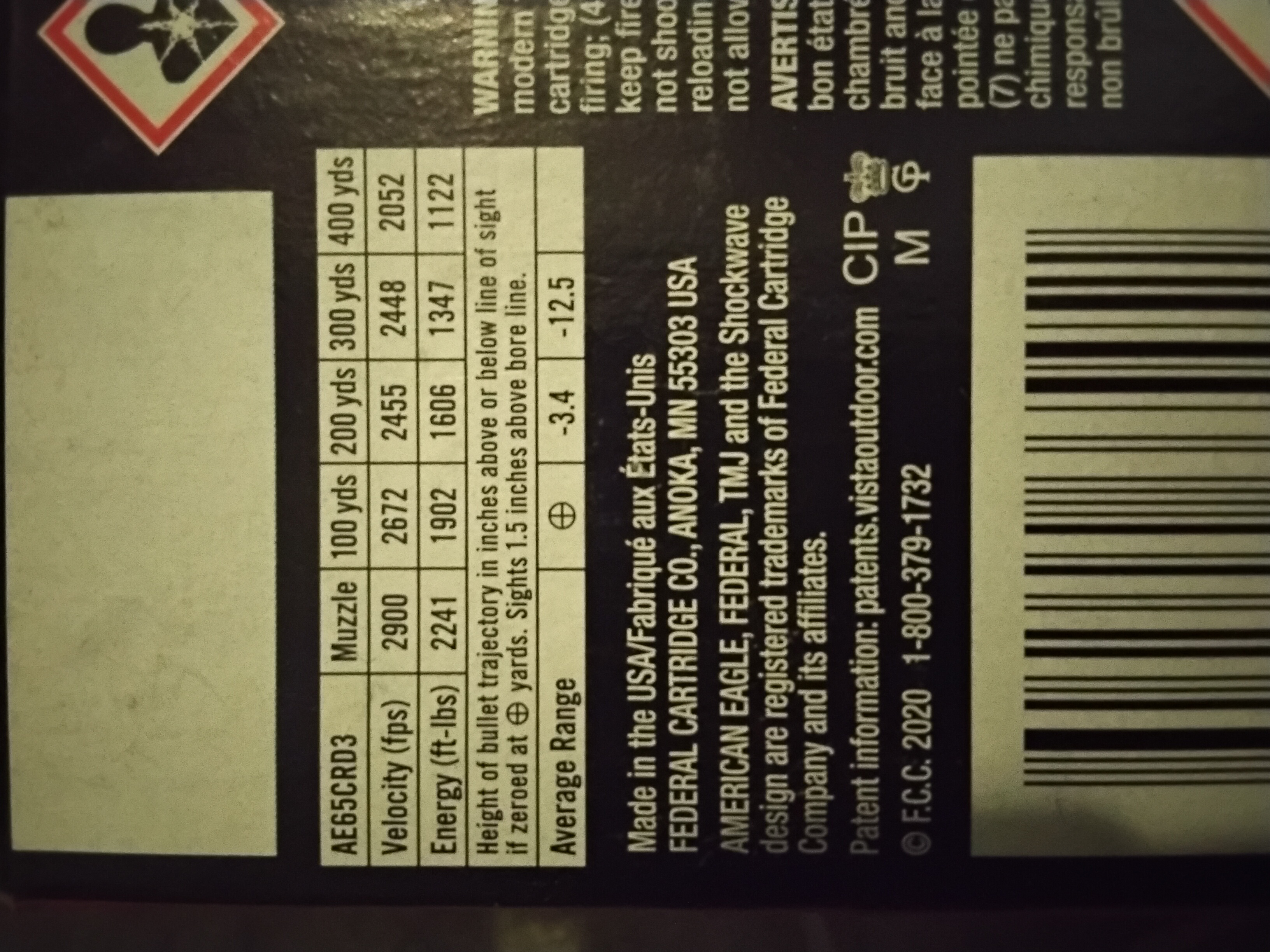 Photo of 9 boxes of american eagle 120gr 6.5 creedmore 