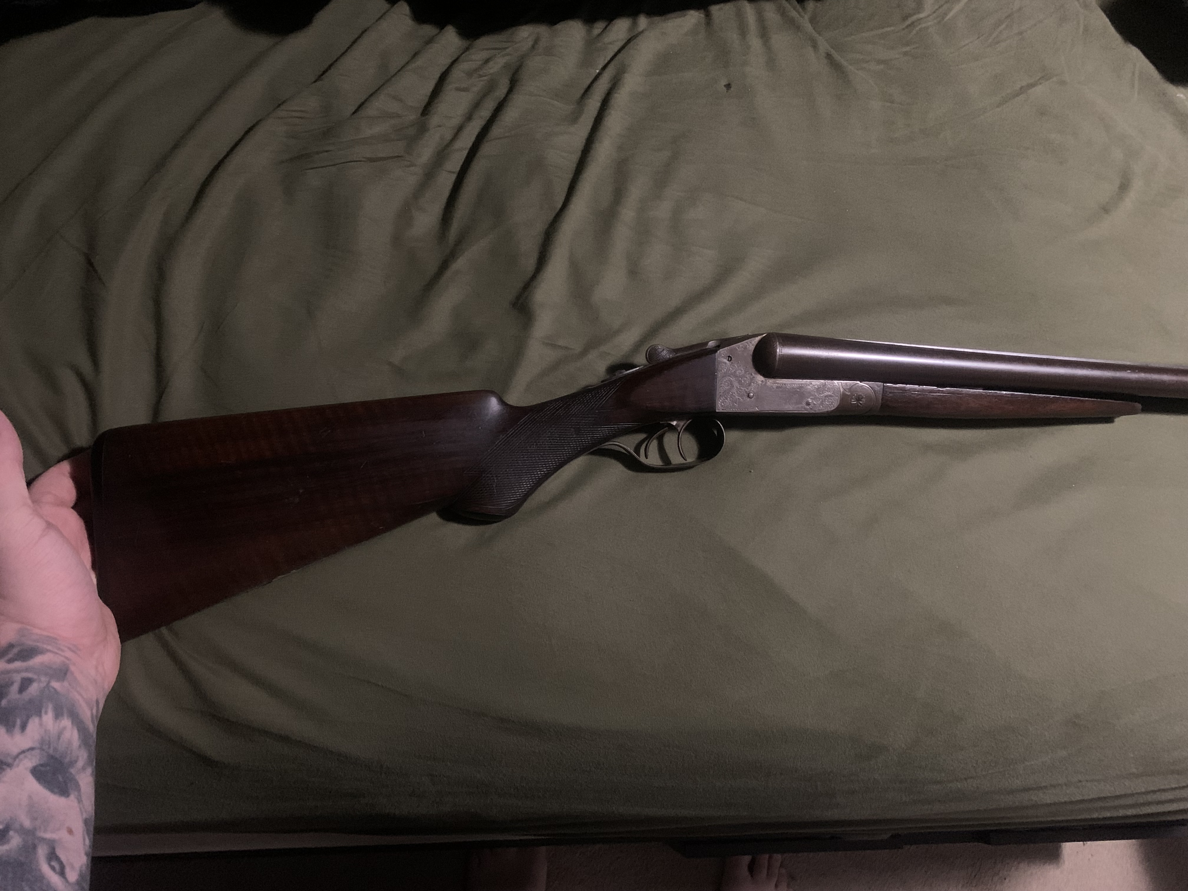 Photo of ithica double barrel 12 gauge