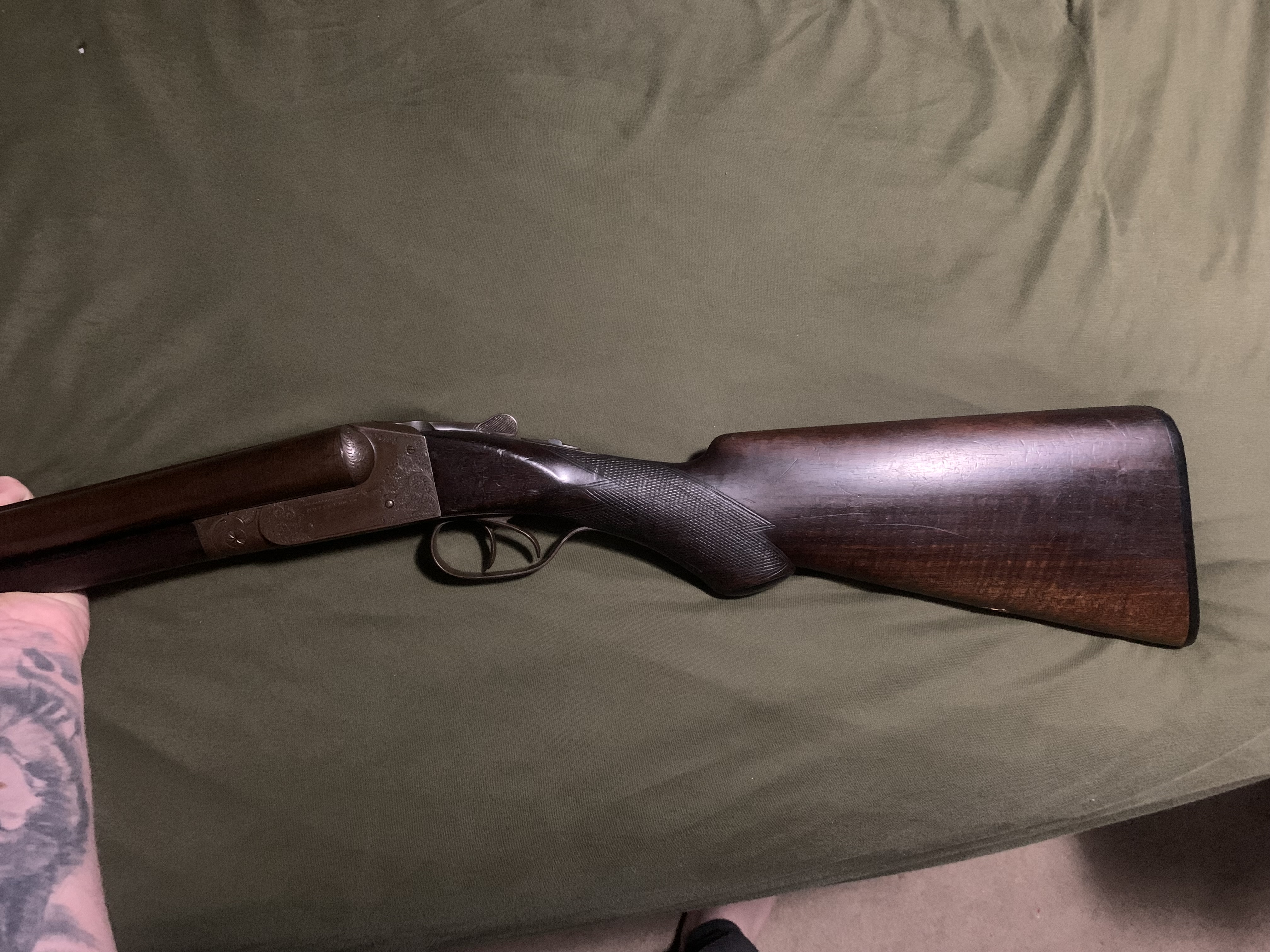 Photo of ithica double barrel 12 gauge