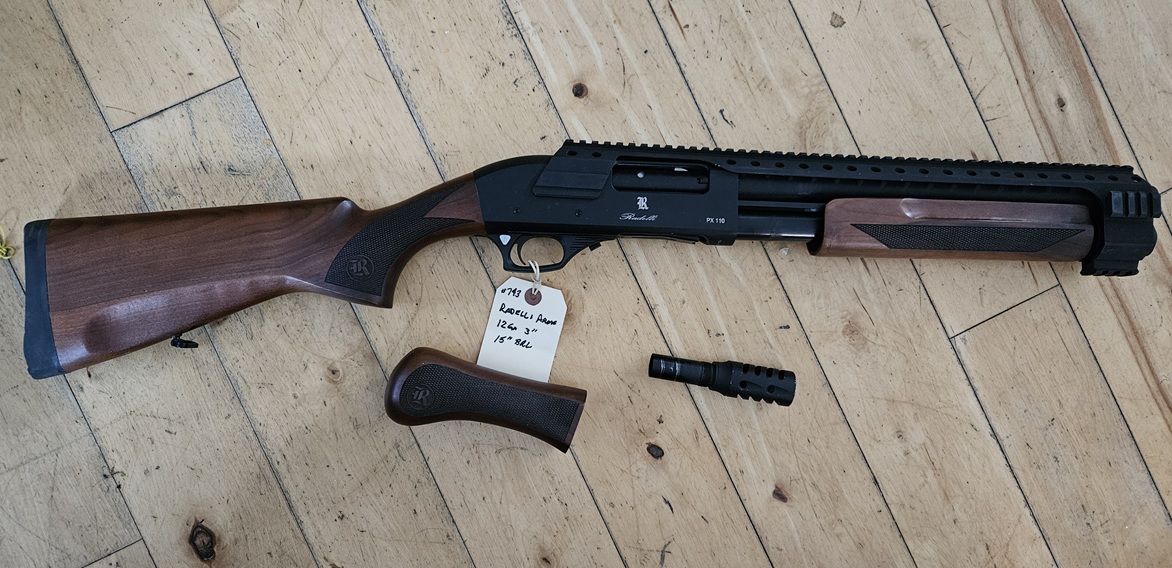 Photo of RADELLI ARMS; GATEKEEPER; BLACK; 12GA PUMP ACTION SHOTGUN 2 3/4” & 3" CHAMBER; RAPTER GRIP