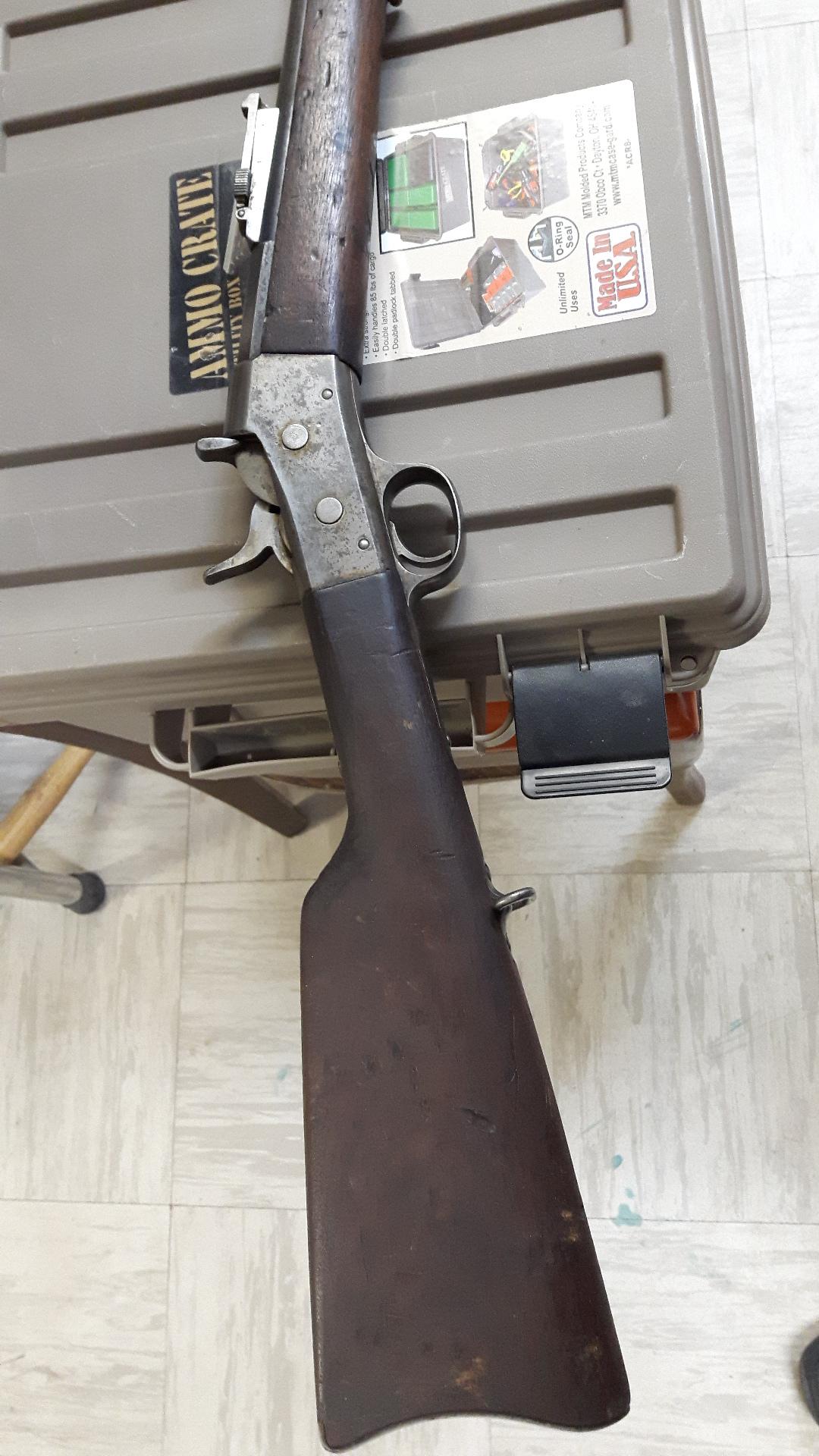 Photo of For Sale: 43 Spanish Remington Rolling Block Rifle w/ 40x Cartridges, 40x Primers, 40x Casted Bullets – $1,050