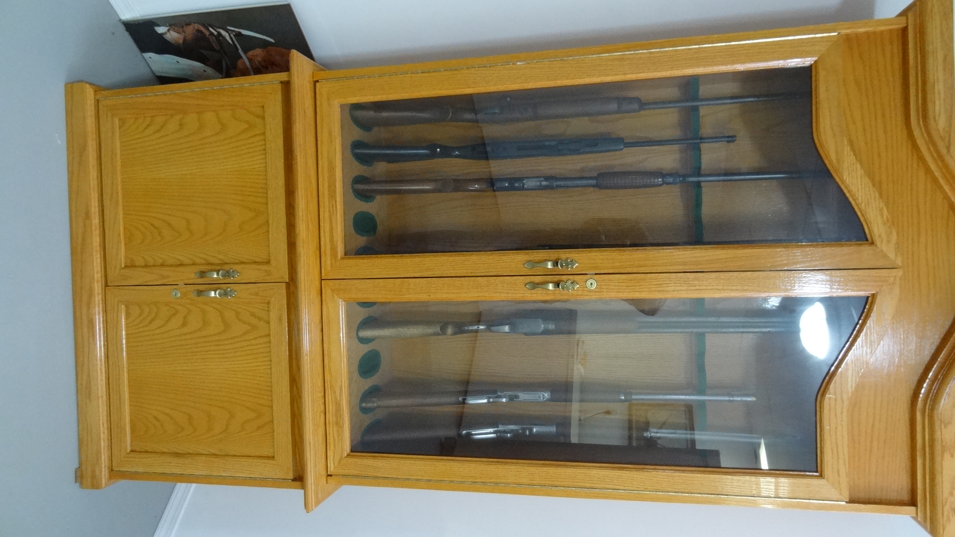 Photo of Custom made solid oak gun cabinmate for sale in Devon A B.