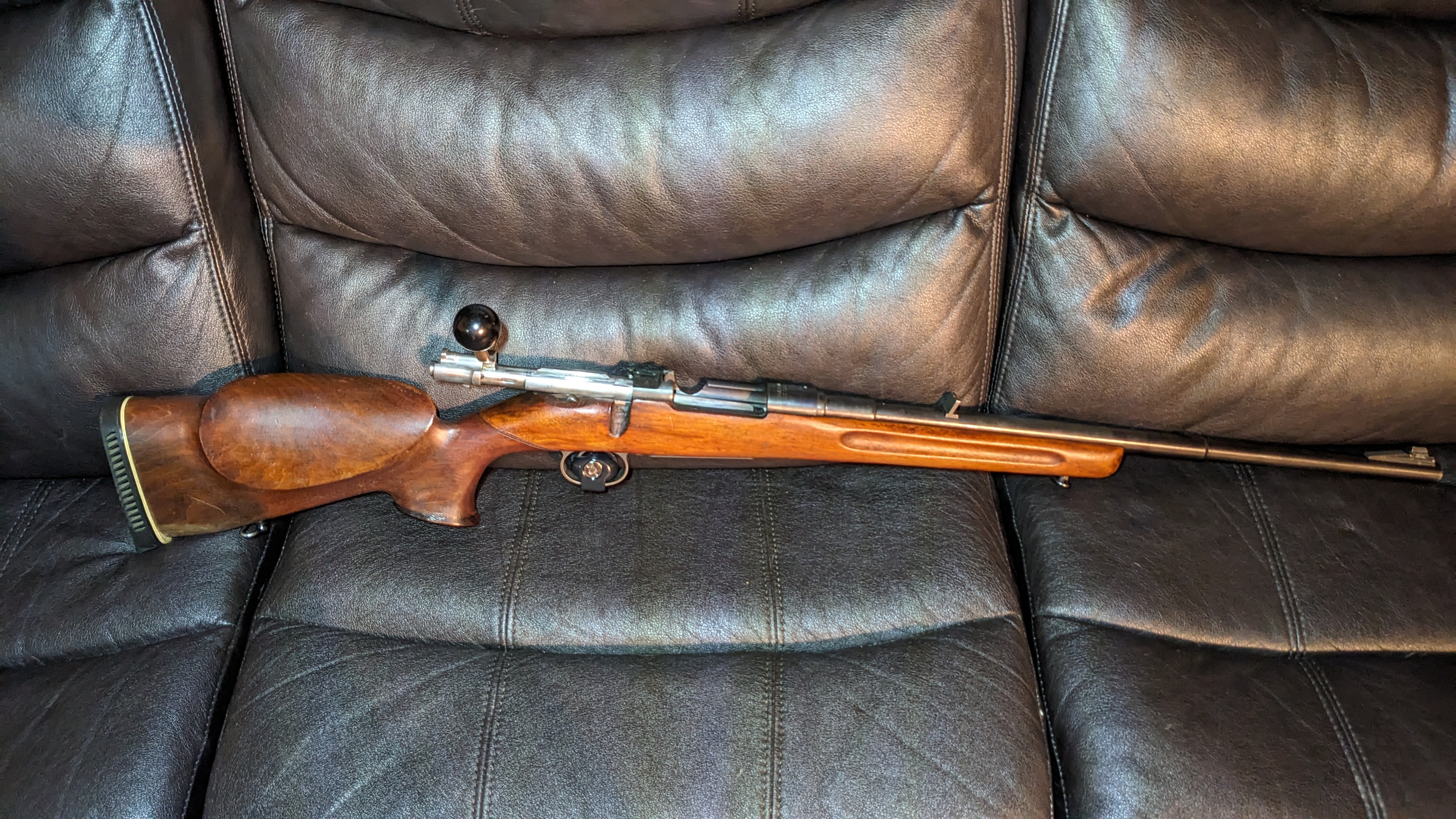 Photo of Swedish Mauser 1896 Sporter LEFT Handed 6.5x55mm Tapered Bull Barrel 6.5x55 Manufactured Carl Gustaf