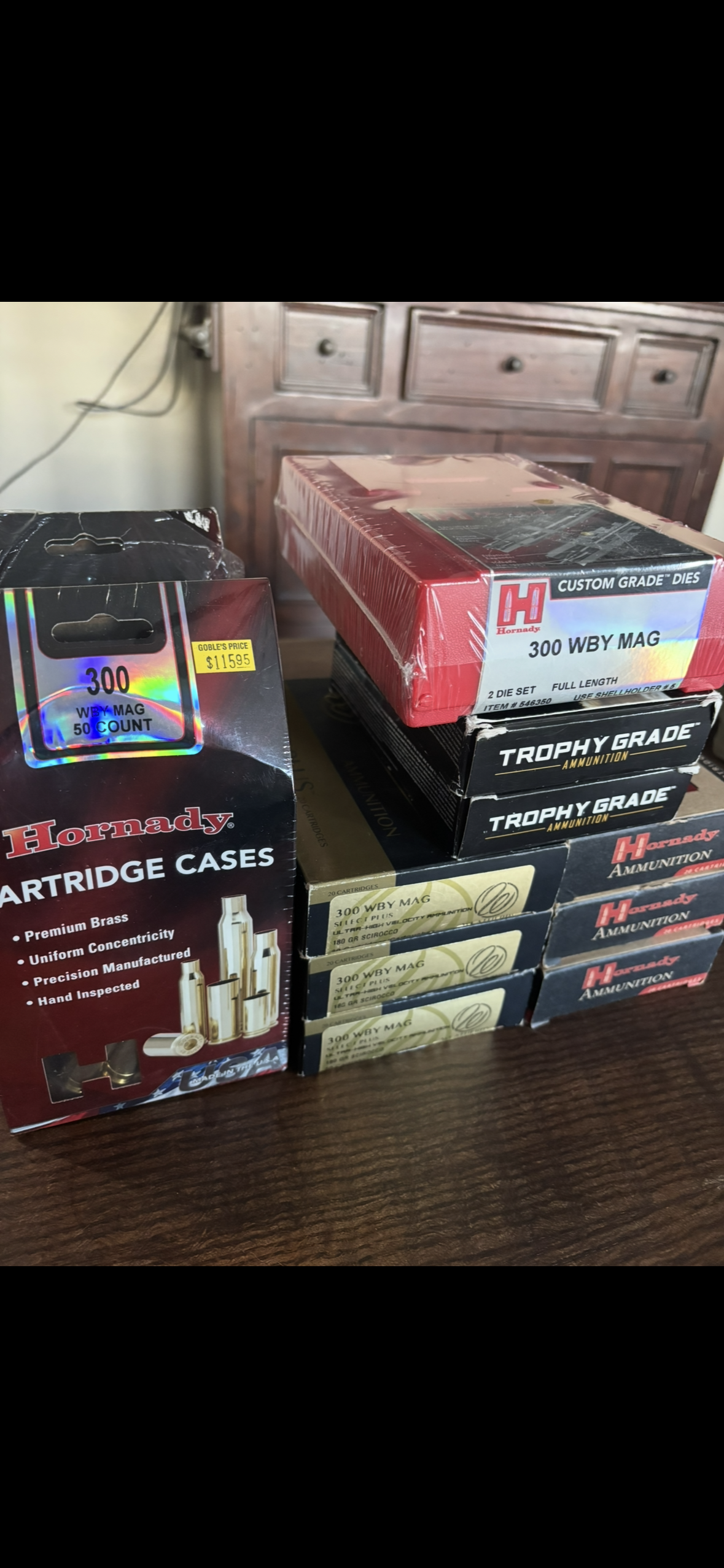 Photo of 300 Weatherby Ammo, Brass, and Dies