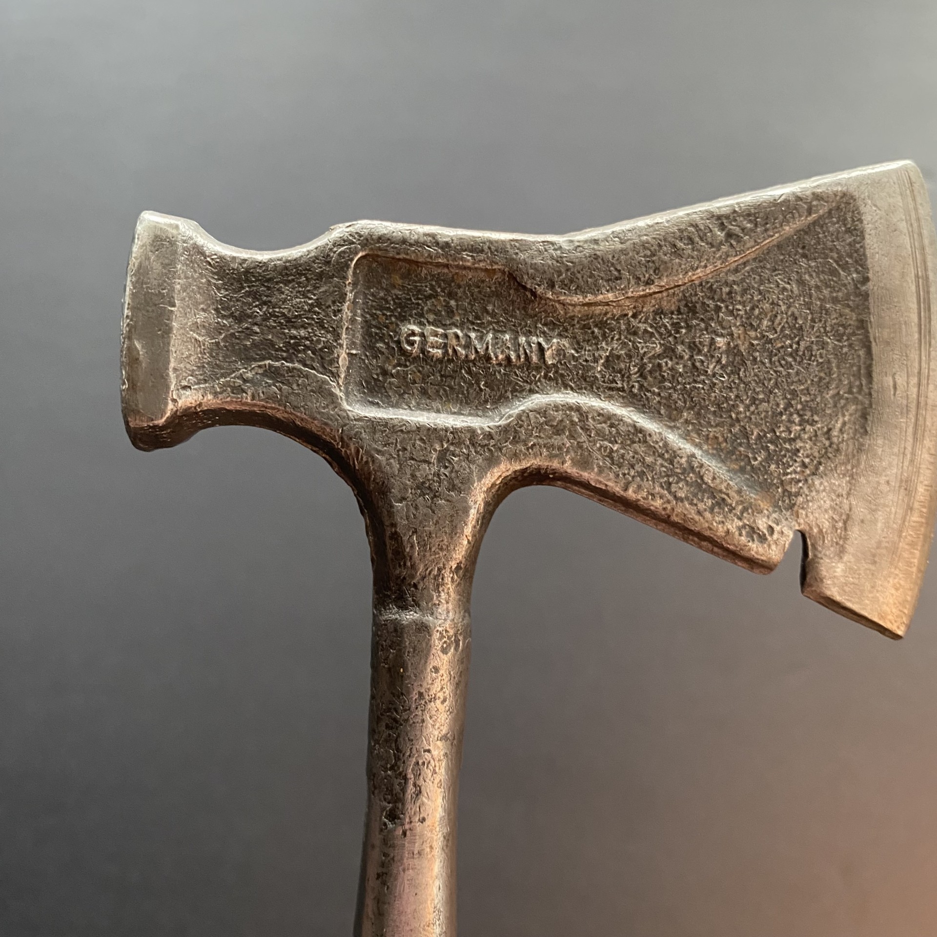 Photo of Antique WW11 DGM 5664-87 German Hitler Jugend HJ Camp Axe Hatchet Hammer Screwdriver