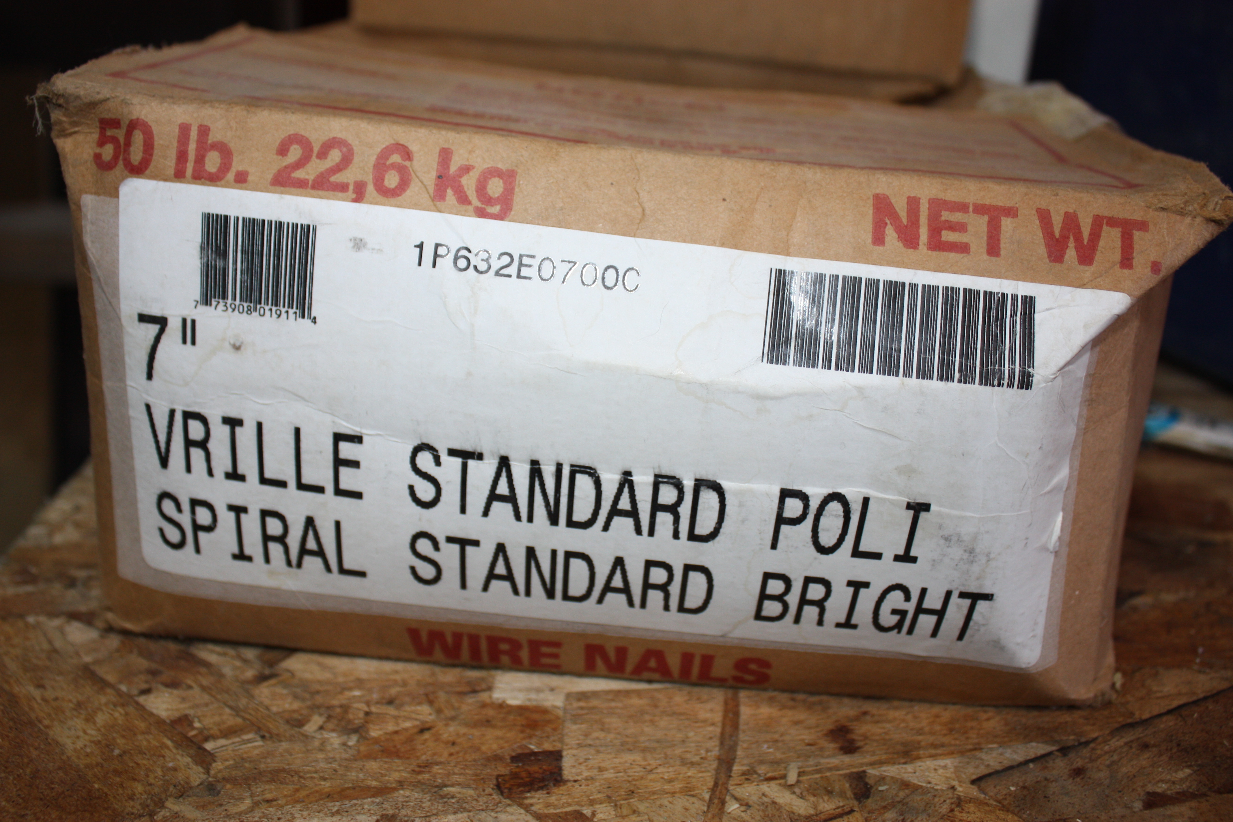 Photo of 7 Inch Spiral Nails. 