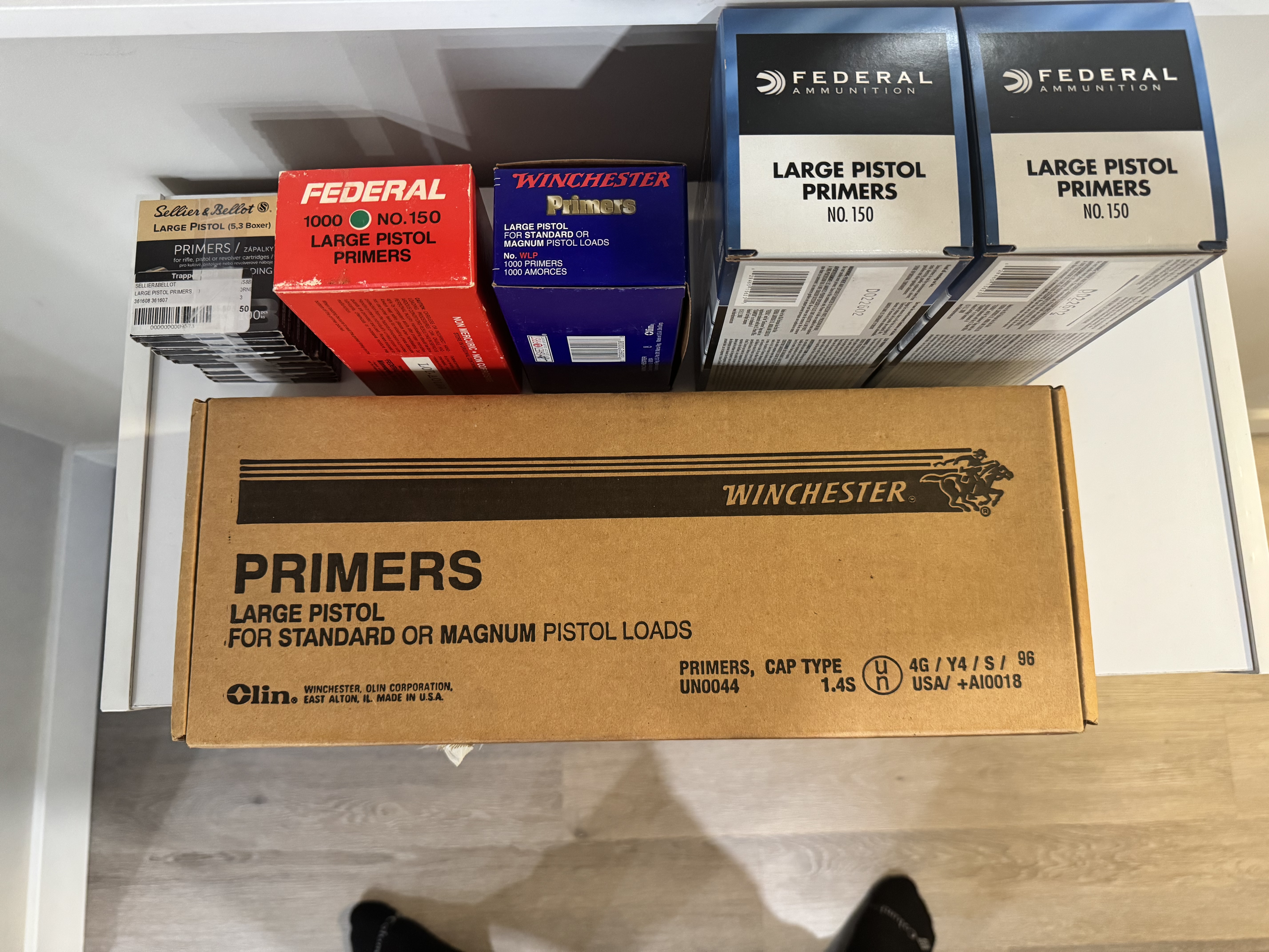 Photo of 10,000 large pistol primers 