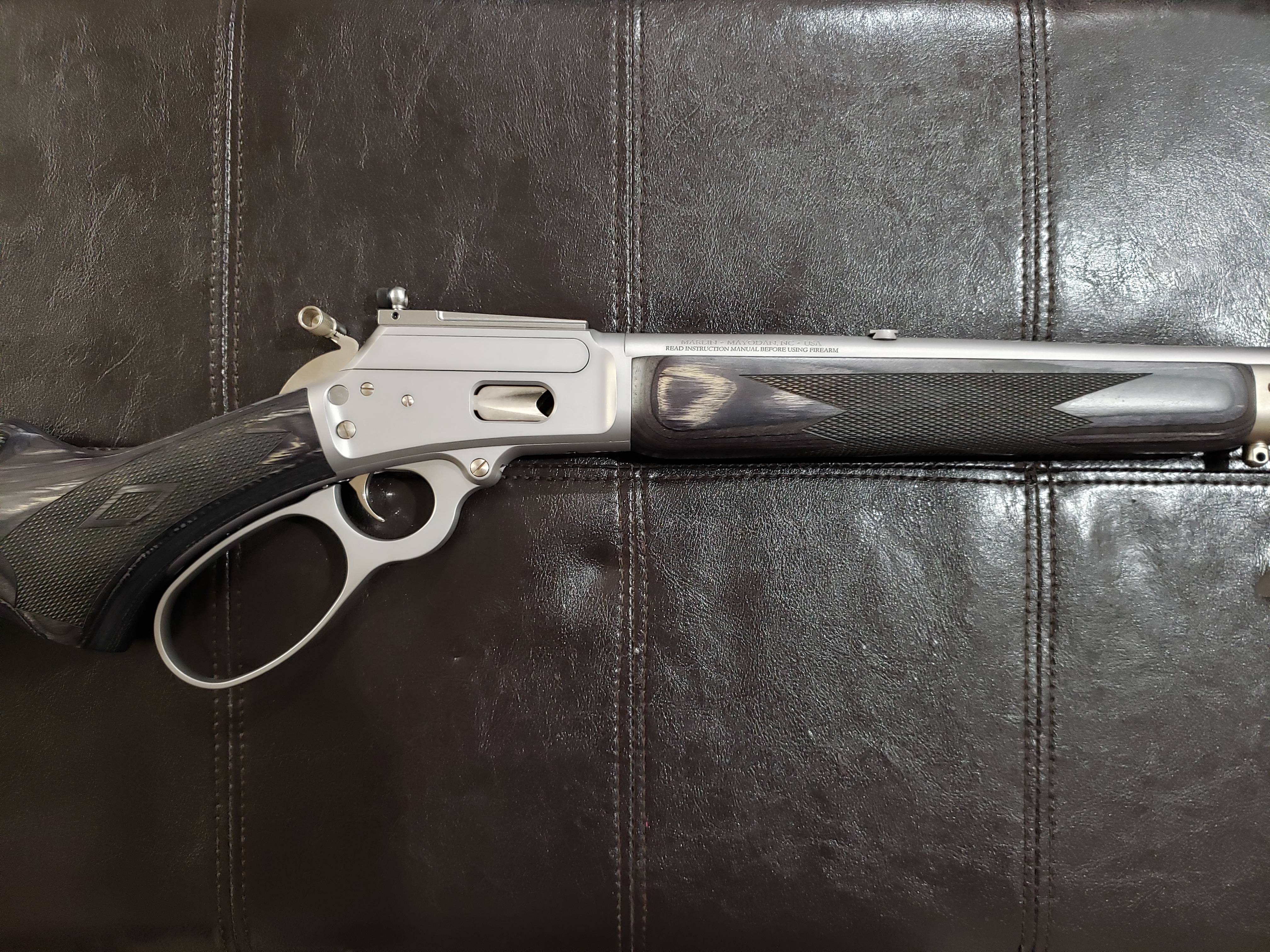 Photo of *Ruger* Marlin Model 1894 Trapper (Stainless / Laminate) .44 Rem. Mag. Lever-Action Rifle (w/ RPP Safety Delete)