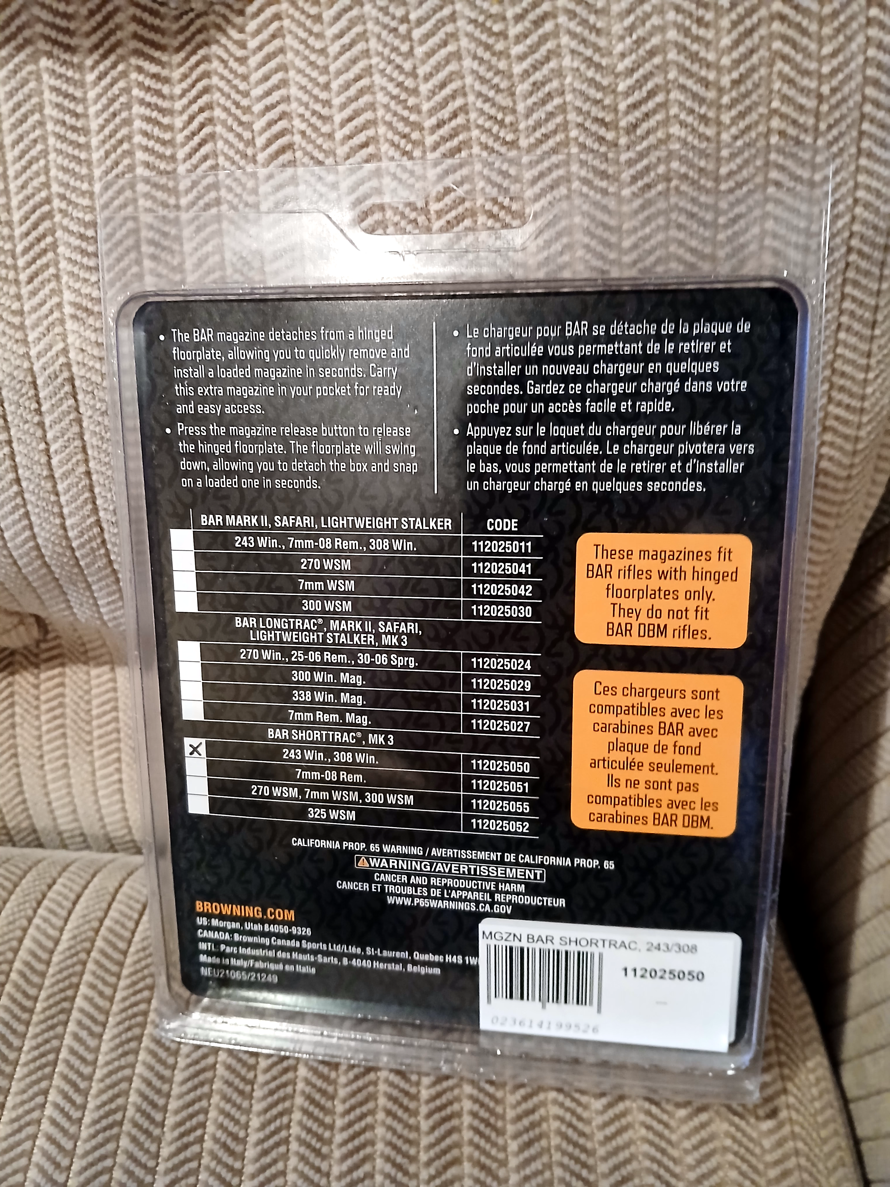 Photo of Browning BAR Shorttrack magazine 