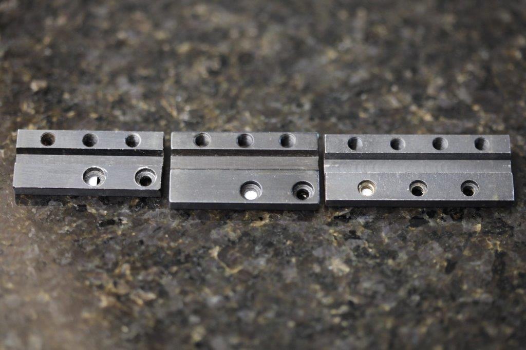 Photo of Receiver Sight Mounting Plates -  Redfield Sights - Olympic - International - Model 75 + Williams RD Sights