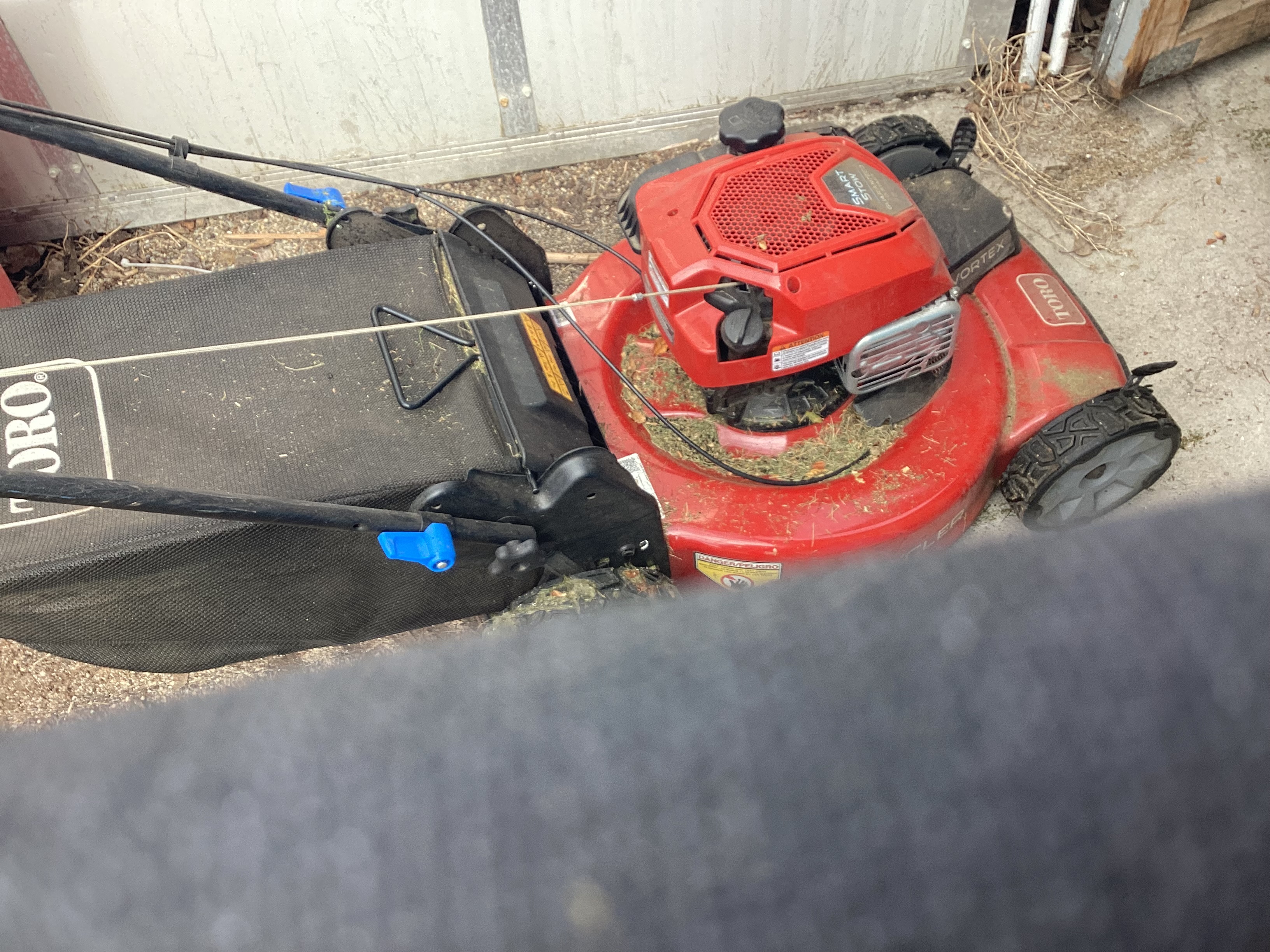 Photo of For sale, one year-old Toro lawnmower