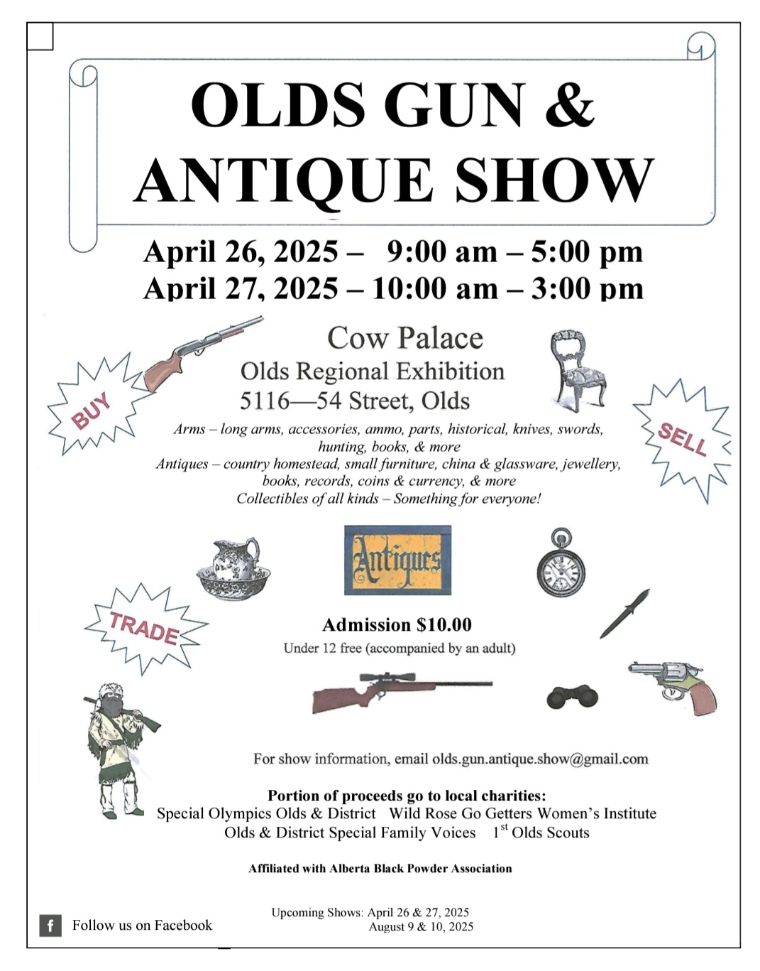 Photo of OLDS GUN & ANTIQUE SHOW, APRIL 26 & 27, 2025