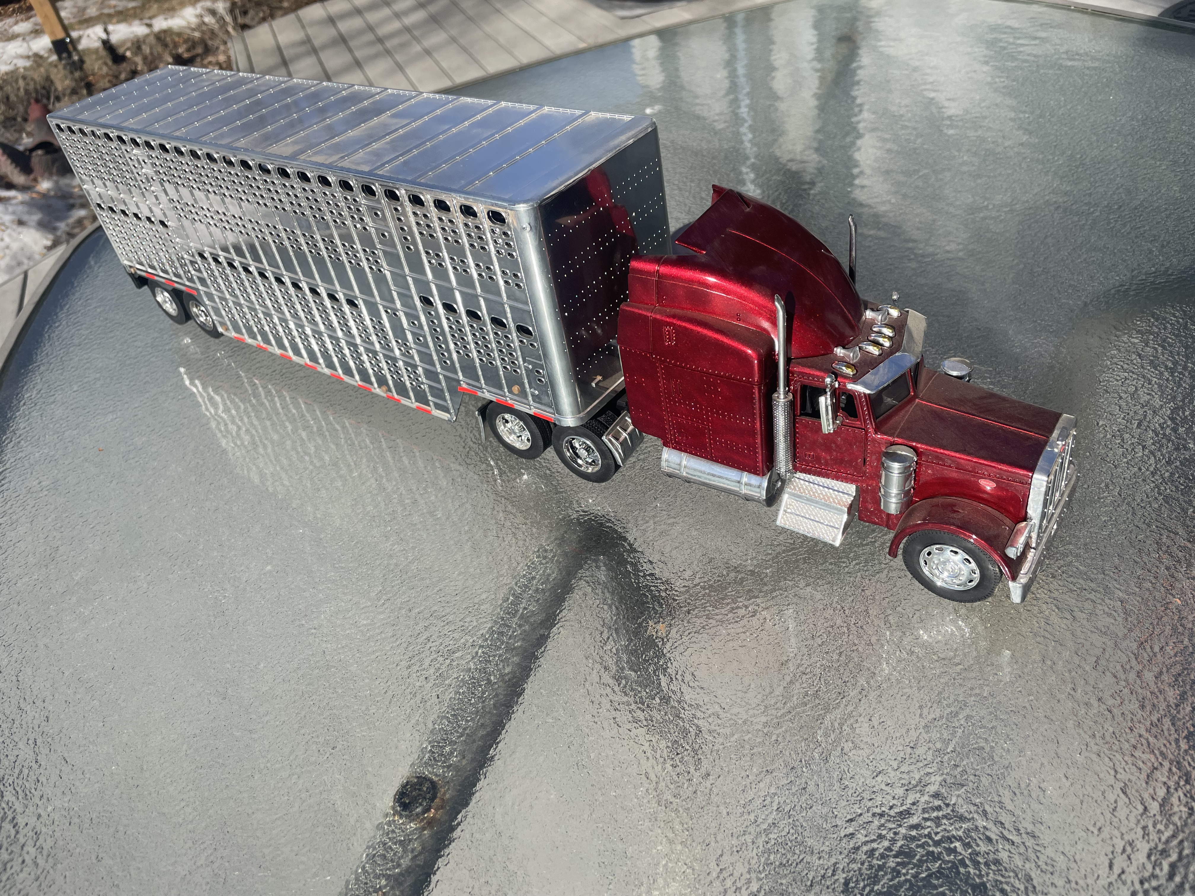 Photo of Tractor and Livestock Trailer Toy