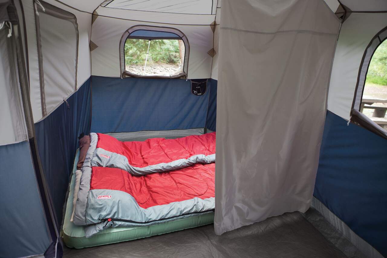 Photo of 9 person Coleman tent.