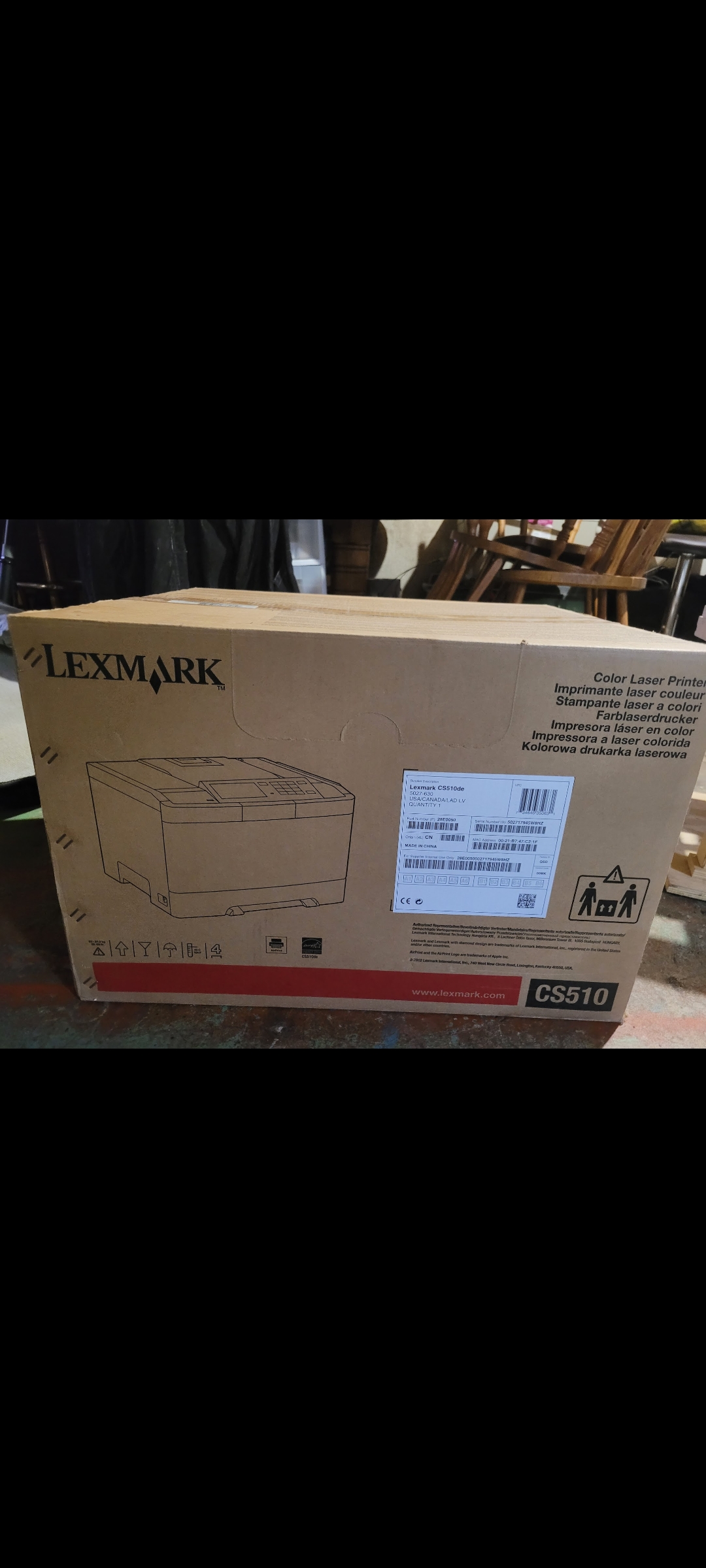 Photo of Lexmark CS510be Laser Printer 