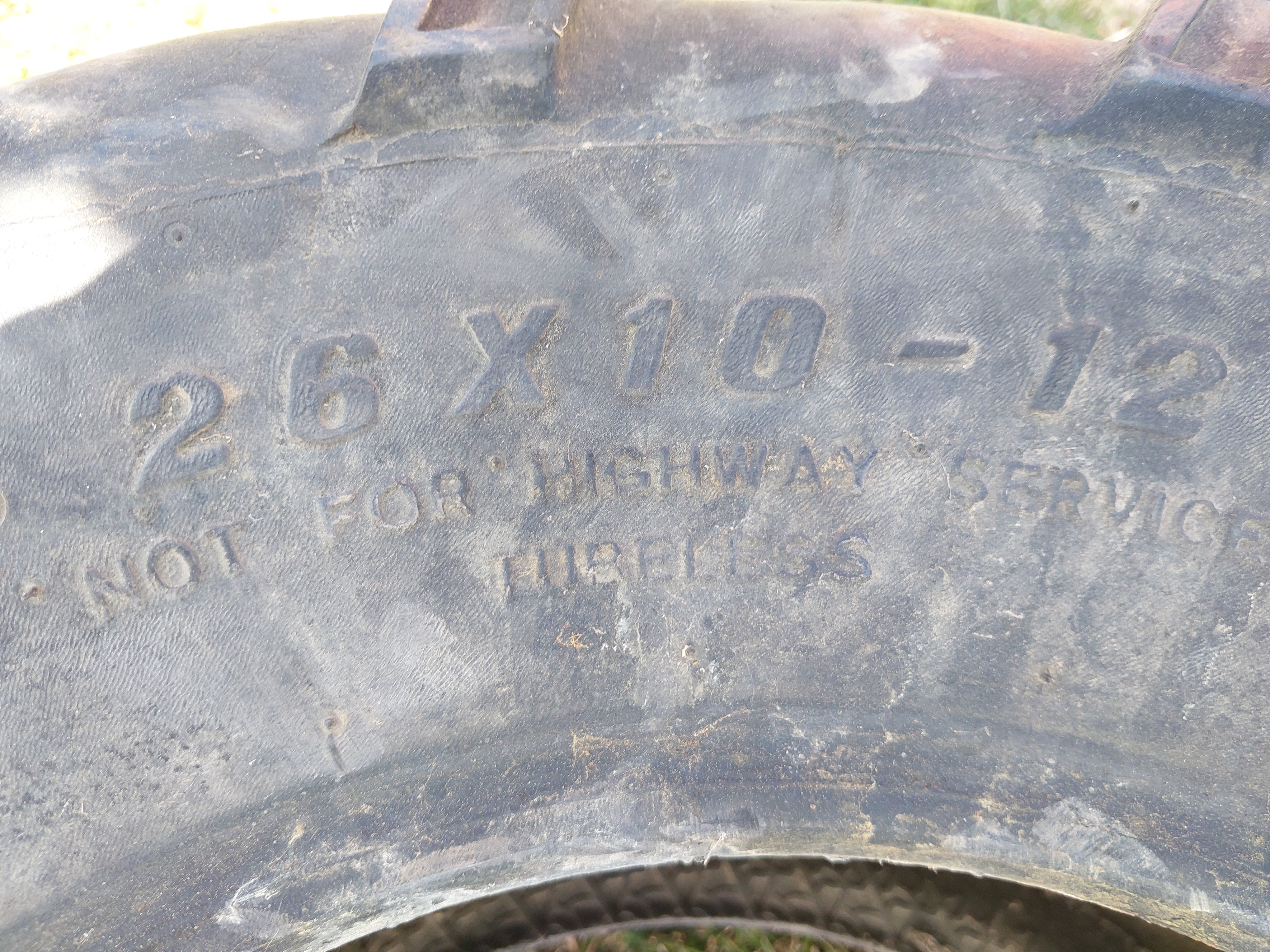 Photo of 26×10-12 quad tire