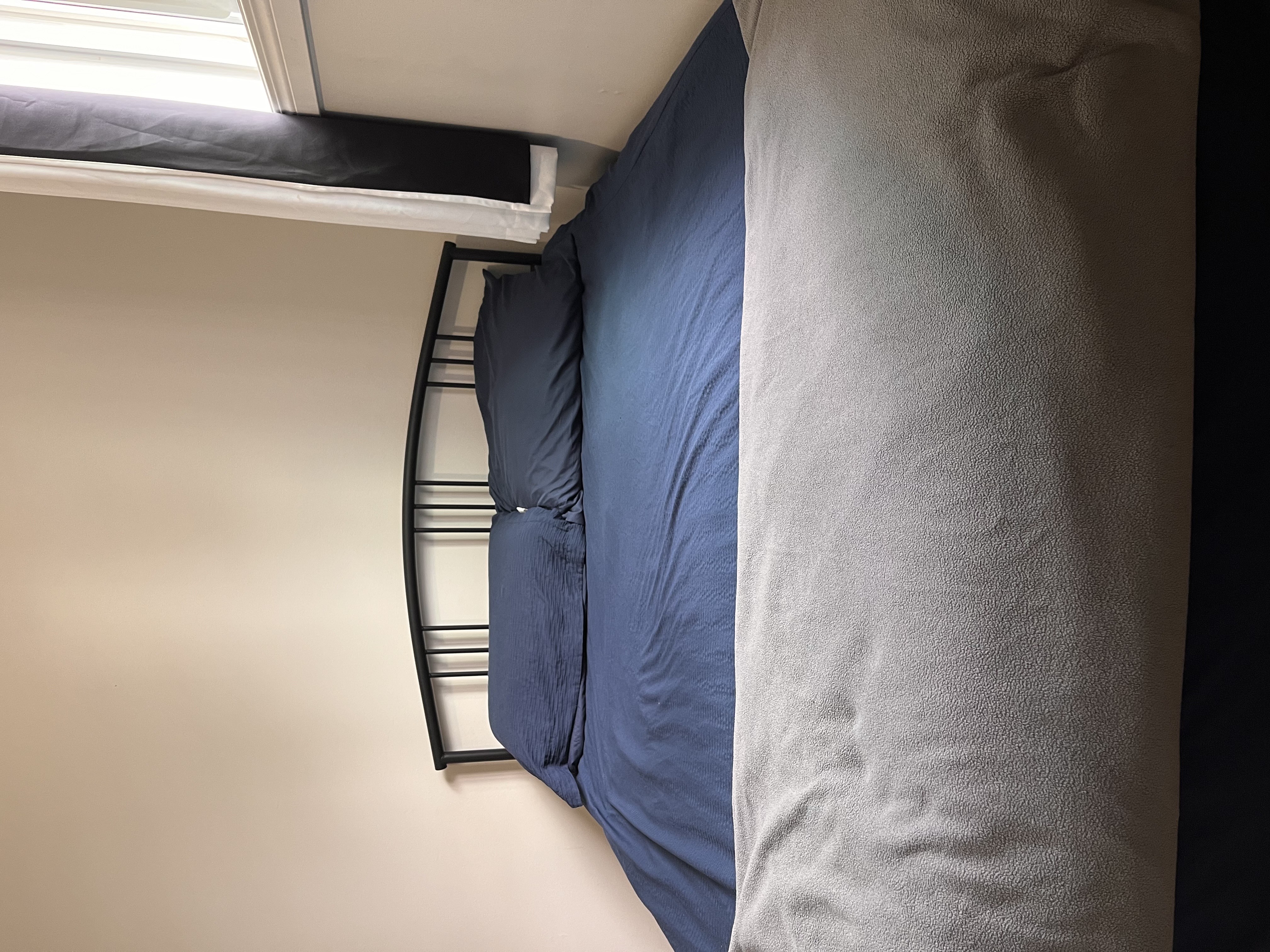 Photo of Queen Size Metal Bed Frame with mattress + Table