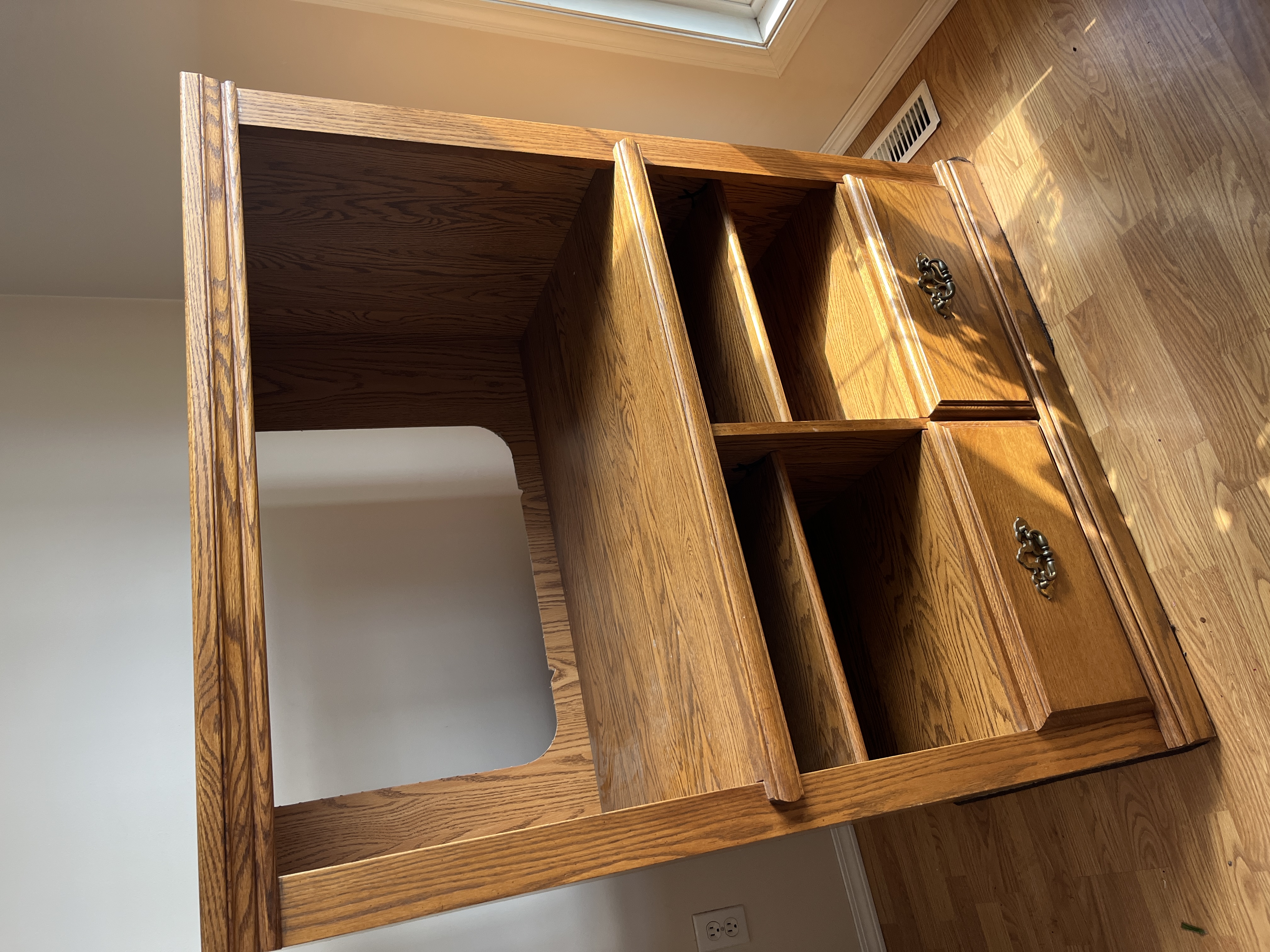 Photo of Oak entertainment stand 