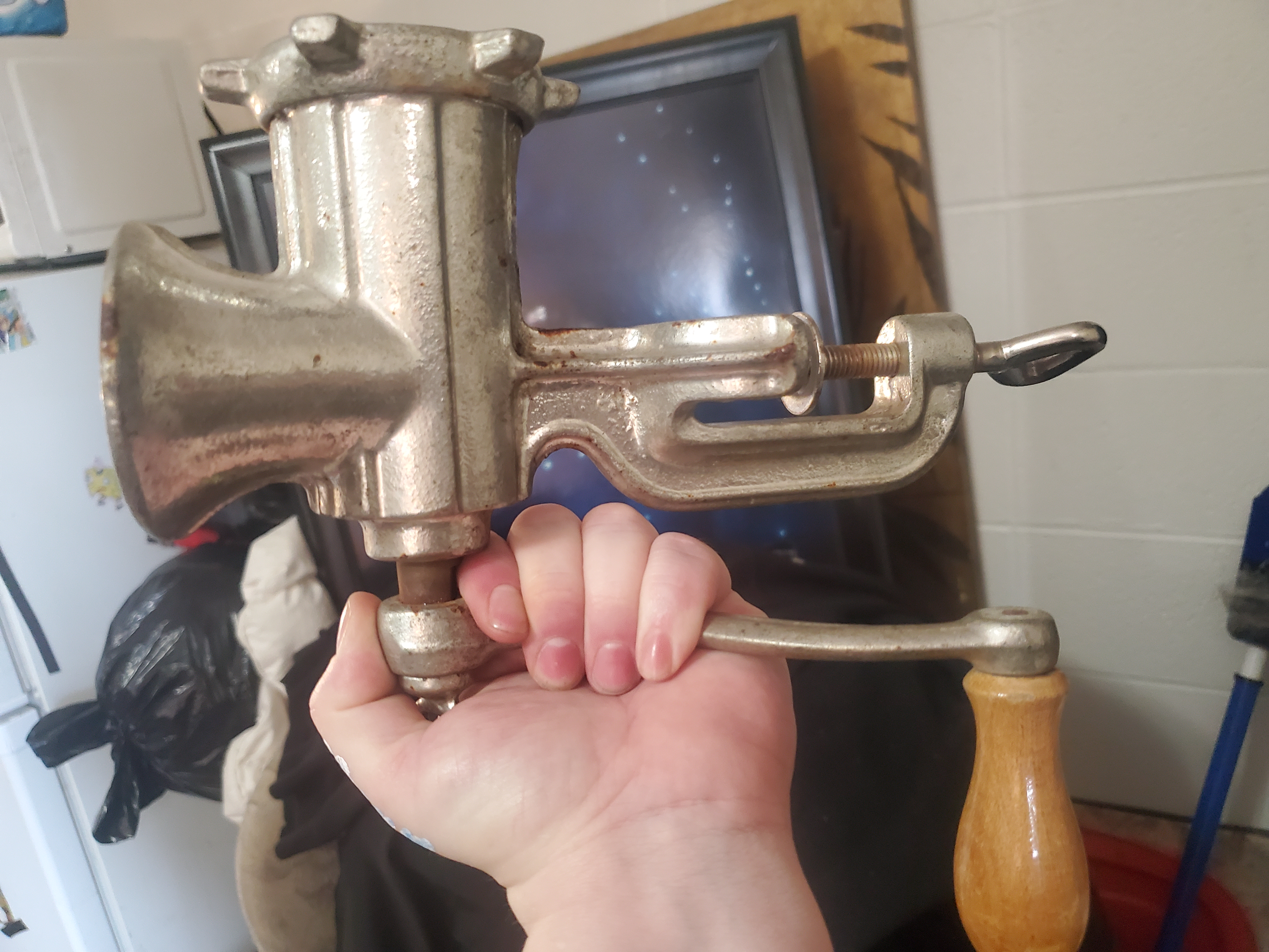 Photo of Old antique meat grinder