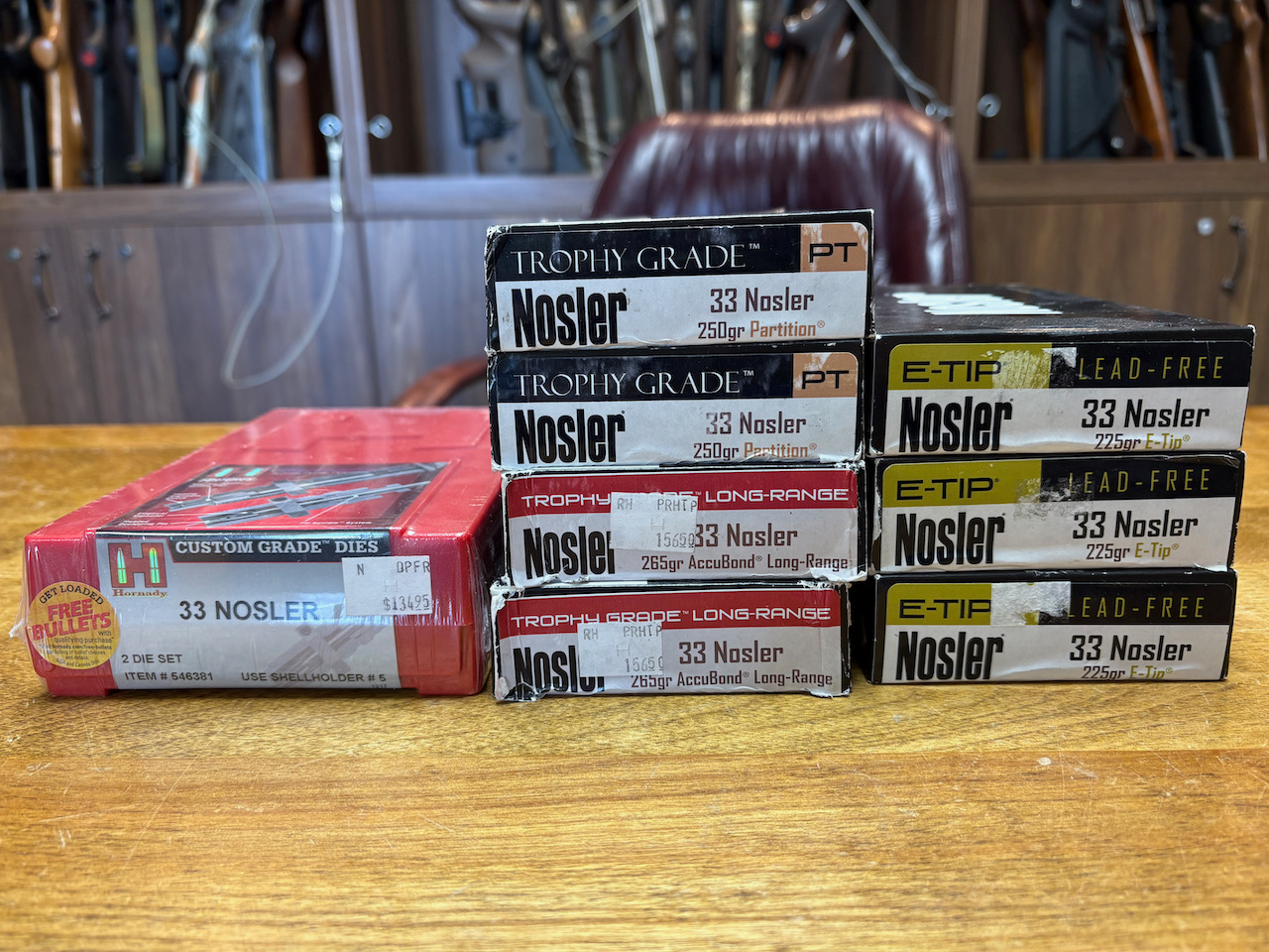 Photo of .33 Nosler Ammo and Dies