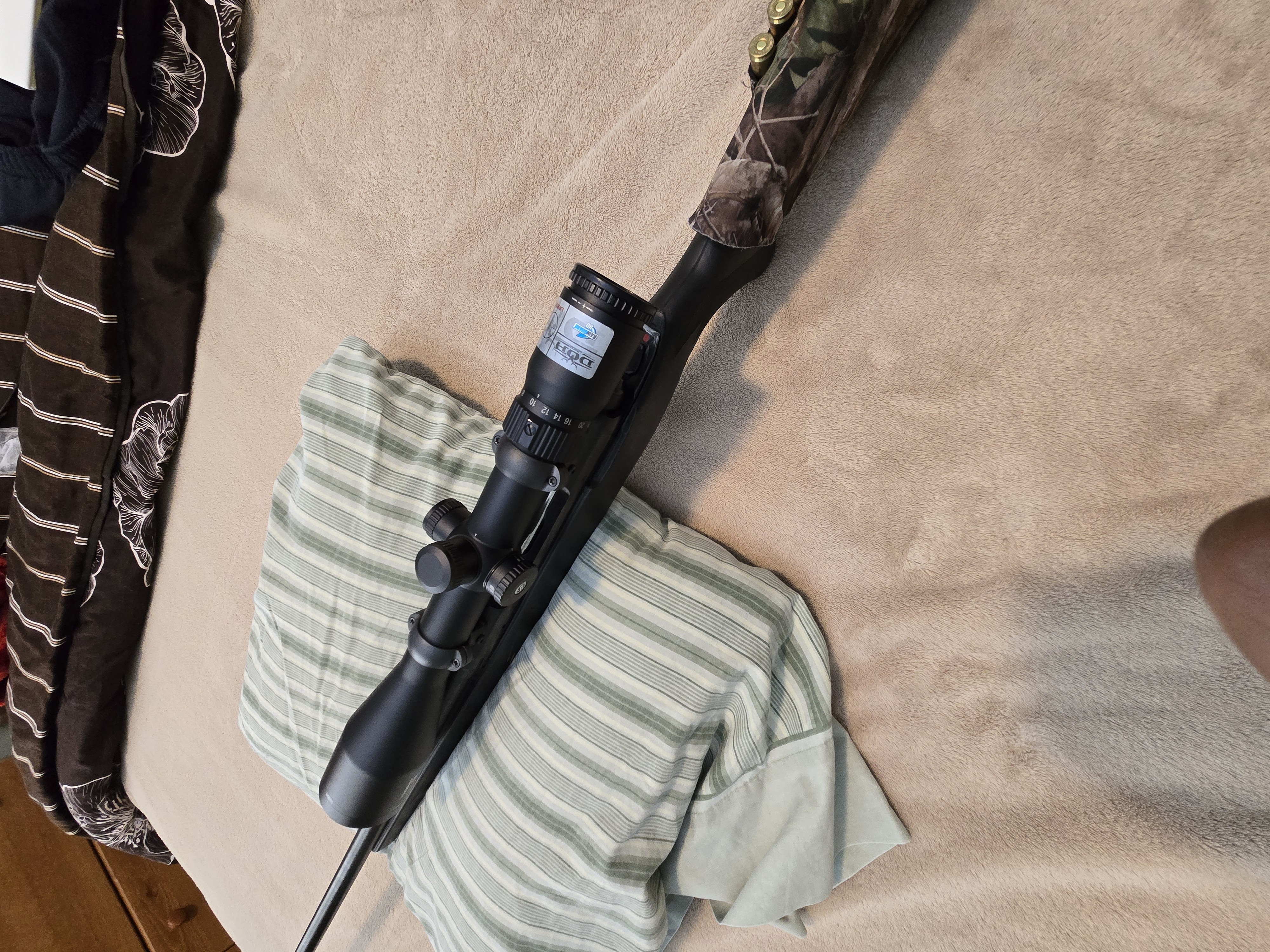 Photo of Savage 7mm, Mod. 110 with 1 box of ammo & New Bushnell Trophy X30 DOA LR800 Scope
