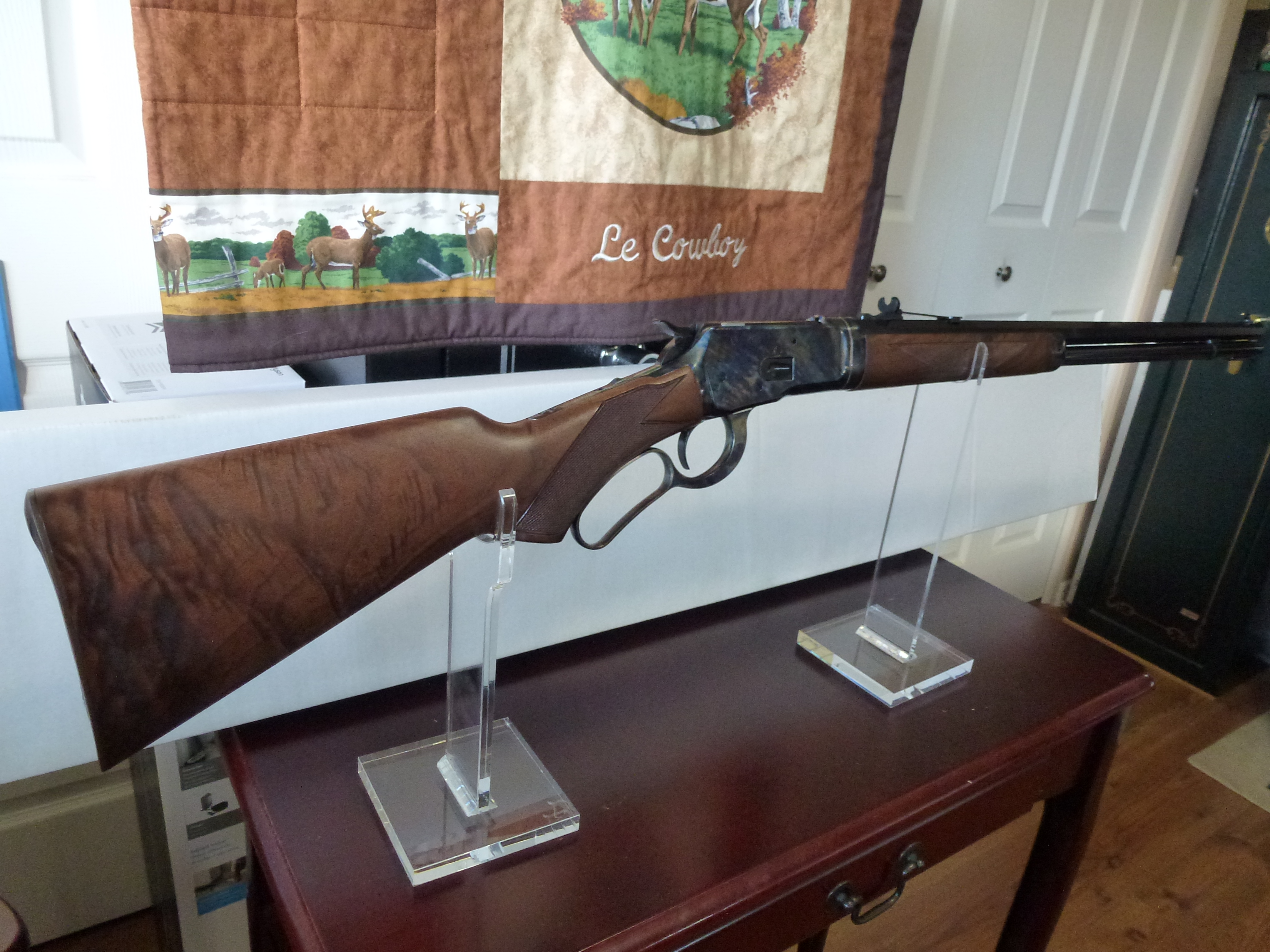 Photo of ***FREE SHIPPING***NEW IN BOX***UNFIRED***WINCHESTER MODEL 1892 DELUXE **357mag**OCTAGON -TAKEDOWN-COLOR CASE***  