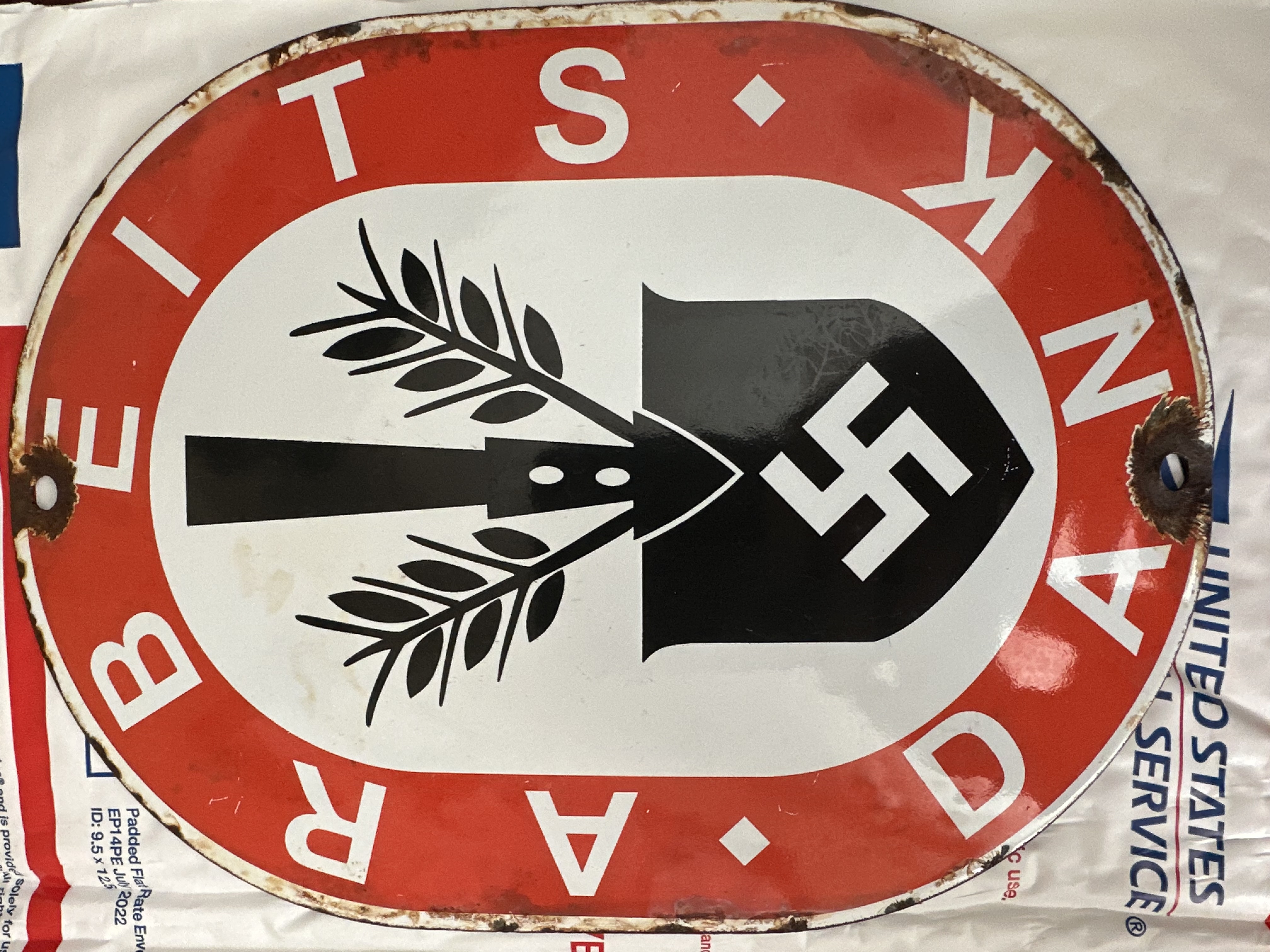 Photo of WW2 Authentic German Propaganda Sign *Price Reduced*