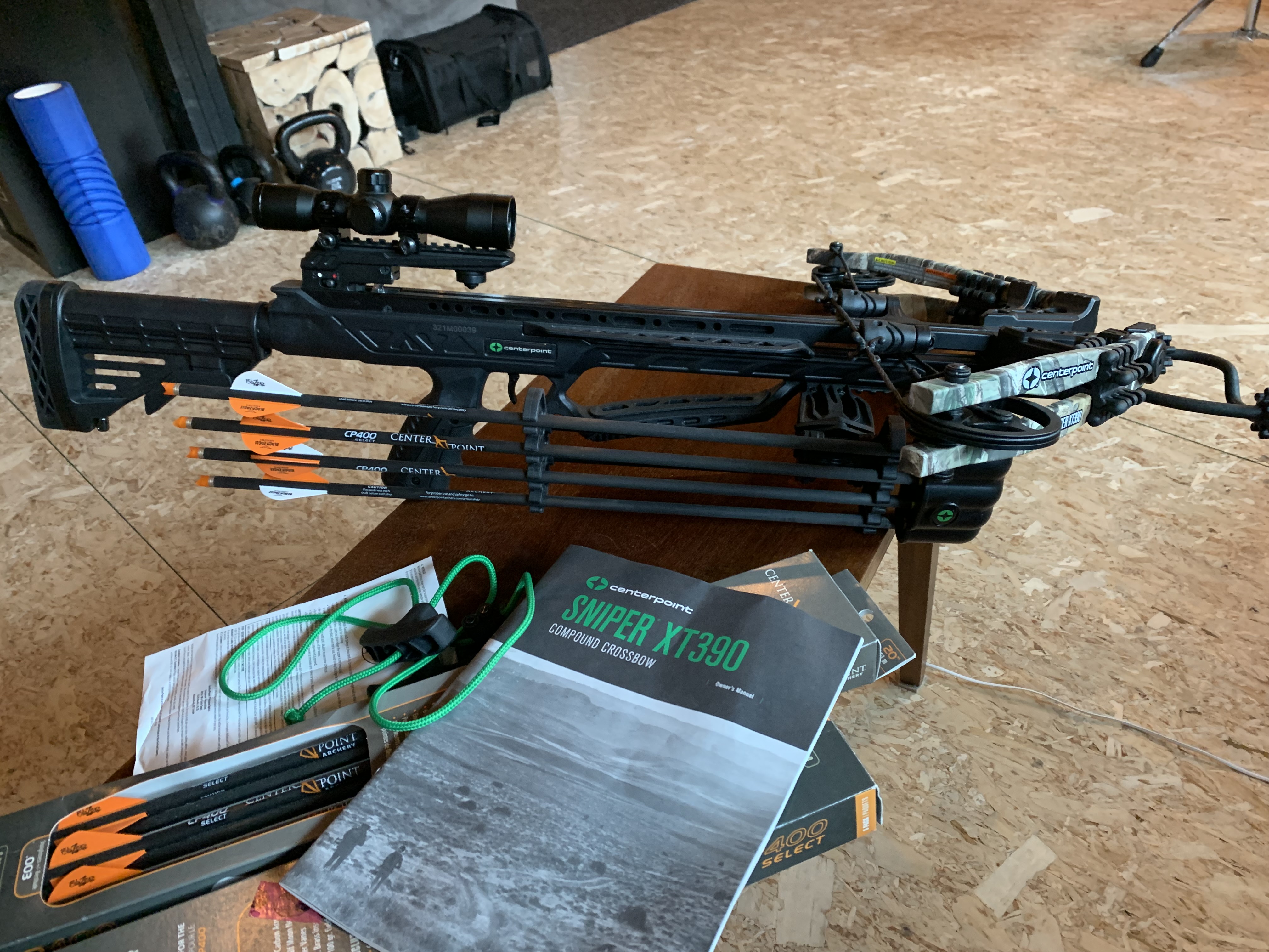 Photo of Centerpoint XT390 Crossbow and accessories