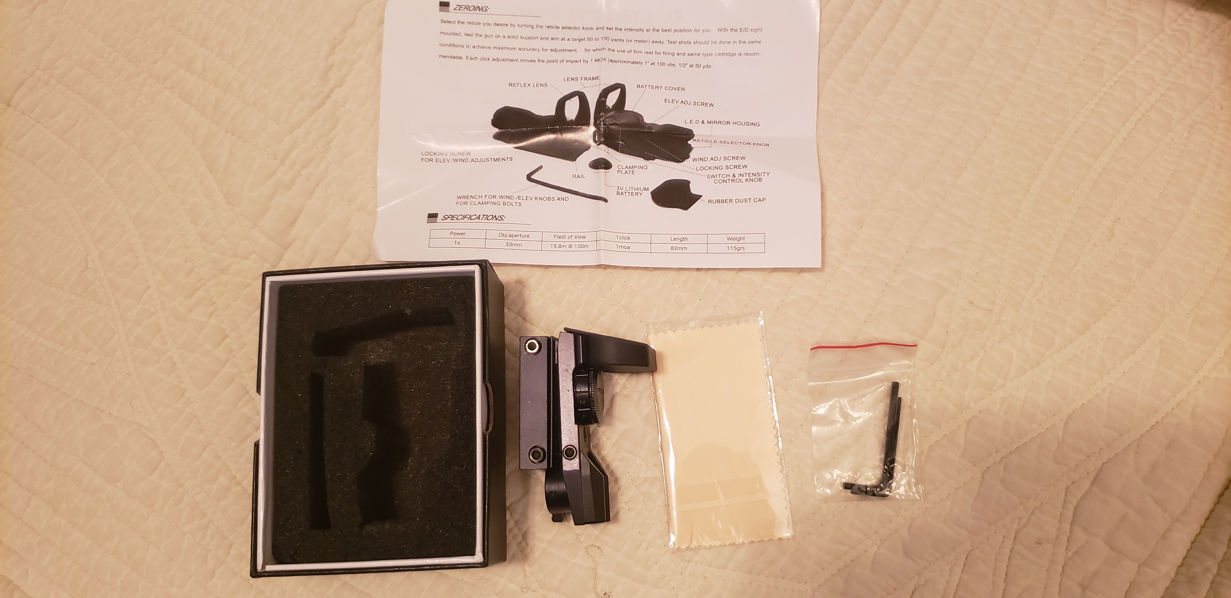 Photo of BNIB Red Green Dot Sight Reflex Tactical scope 4 Reticle Pattern