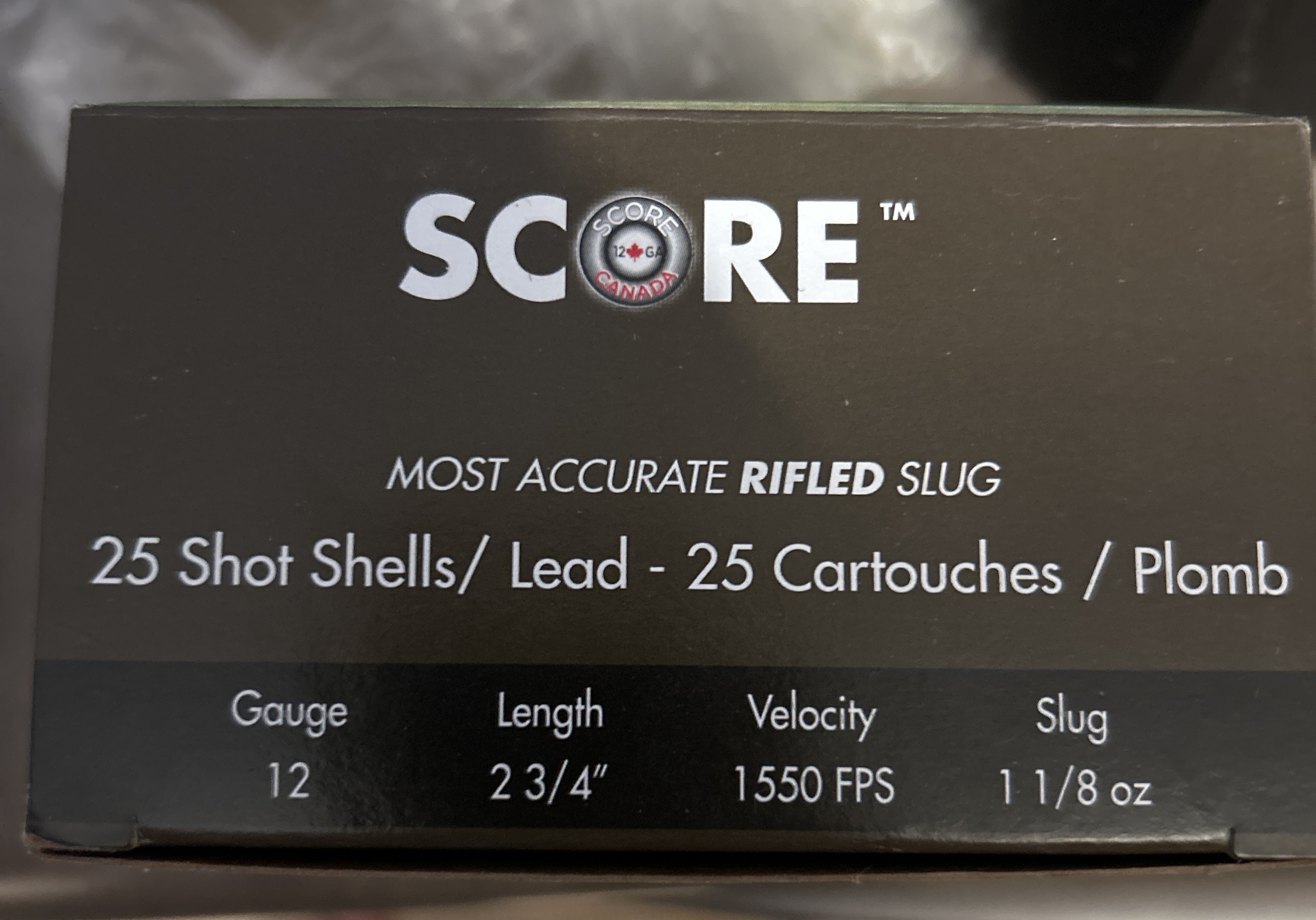 Photo of 12GA shotgun rifled slugs 25rds score 