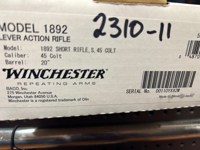 Photo of Winchester Model 1892, NIB, 45 Colt, MINT, I will ship 