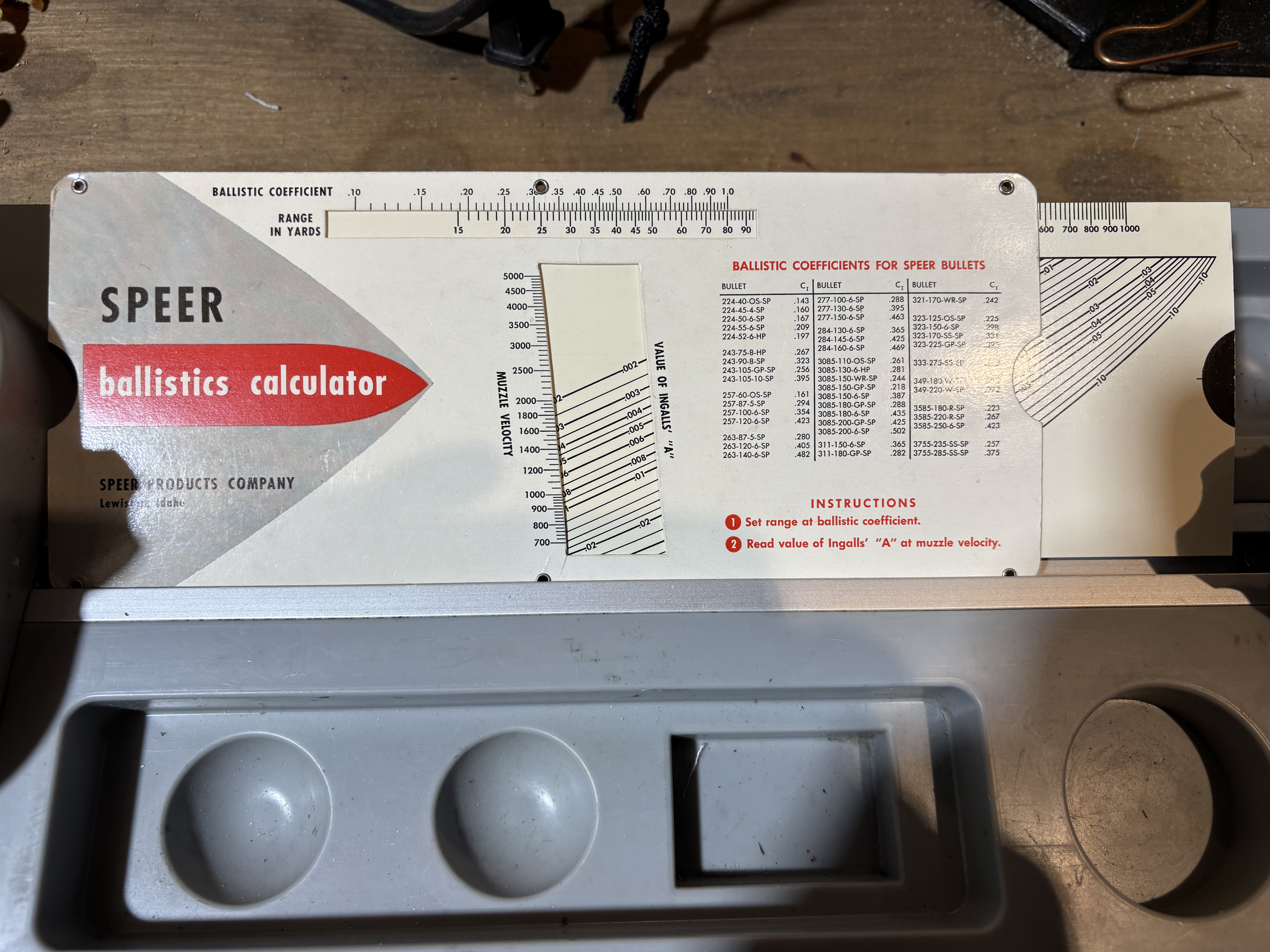 Photo of Speer Ballistic Calculator 