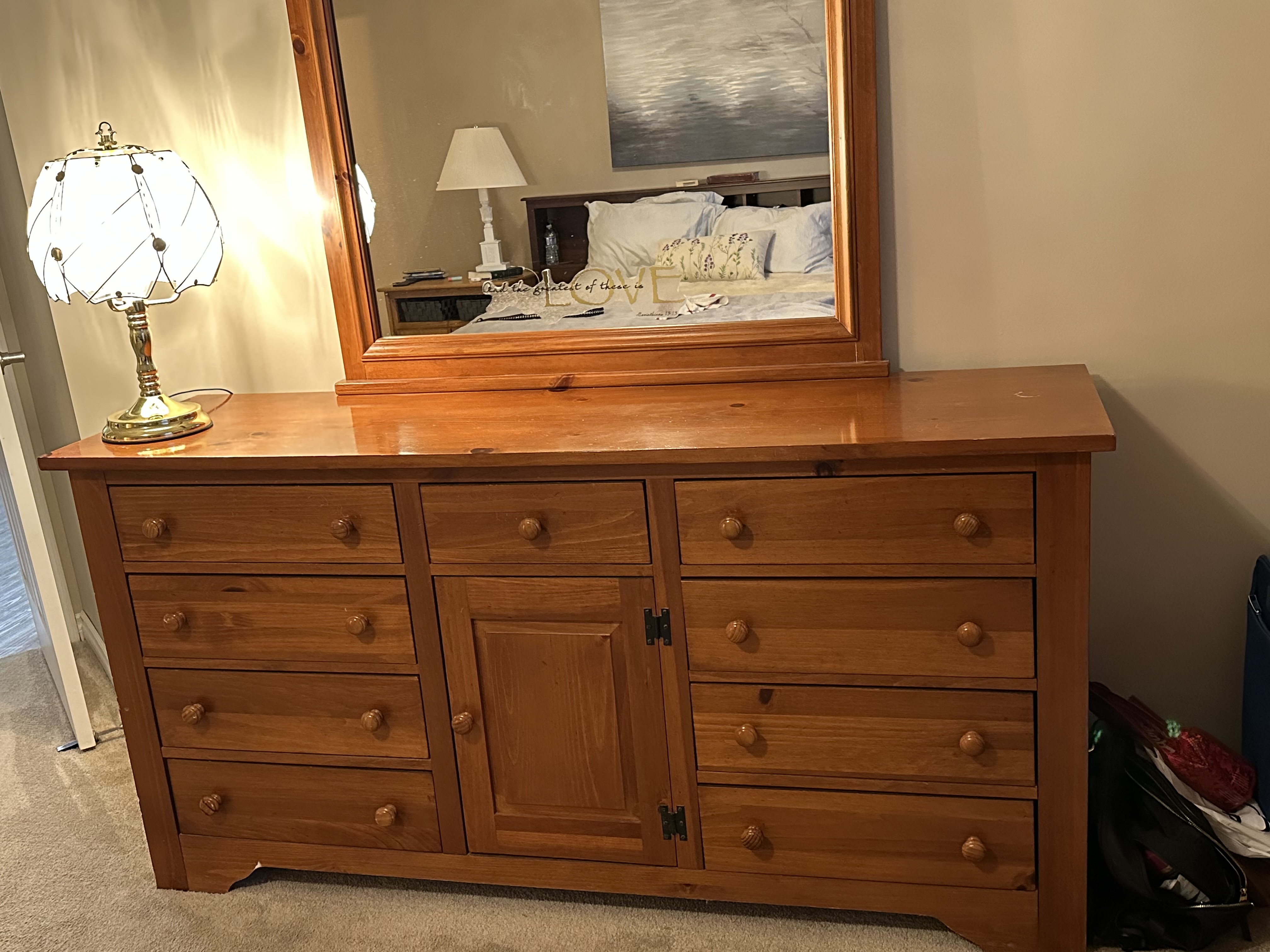 Photo of 68” dresser and mirror 