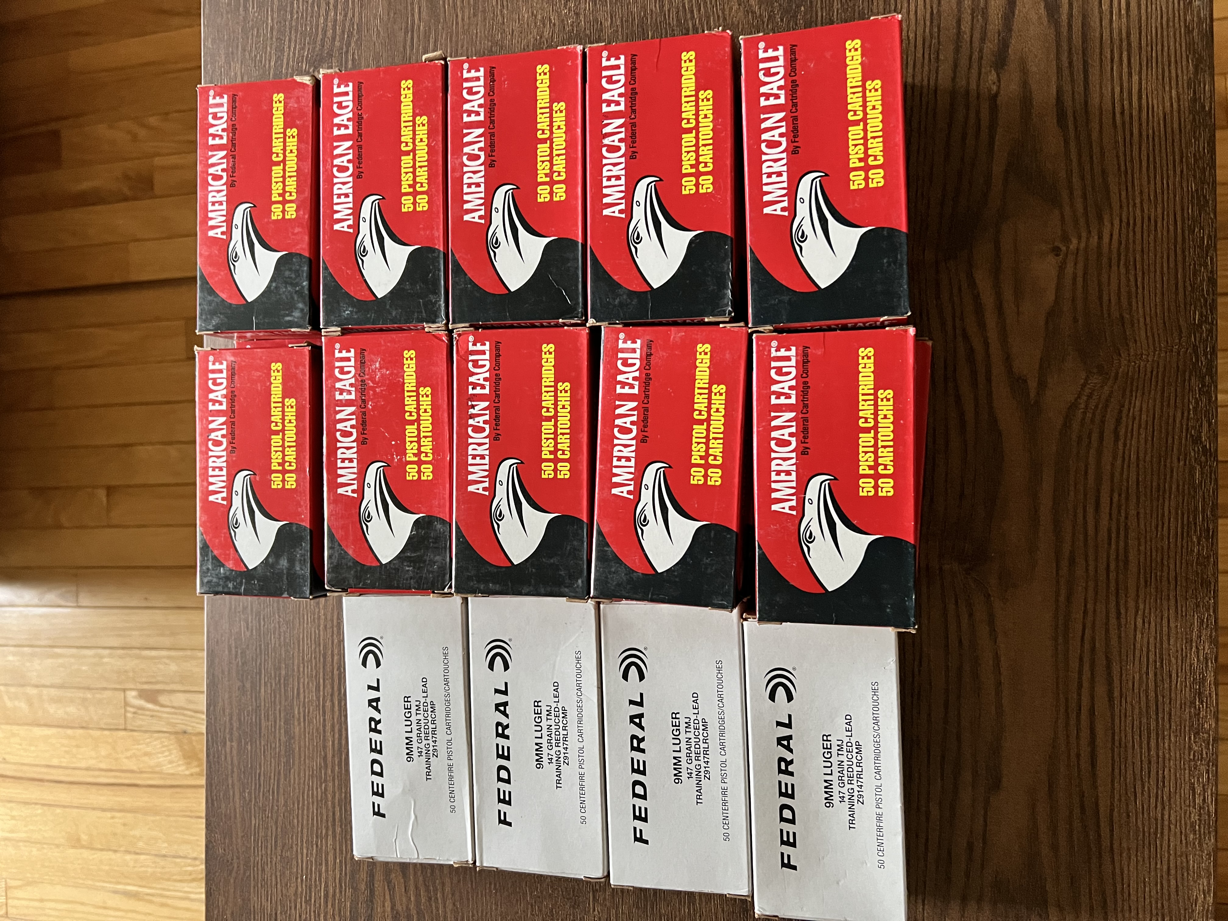 Photo of 1200 rounds of 9mm 147 grain ammo