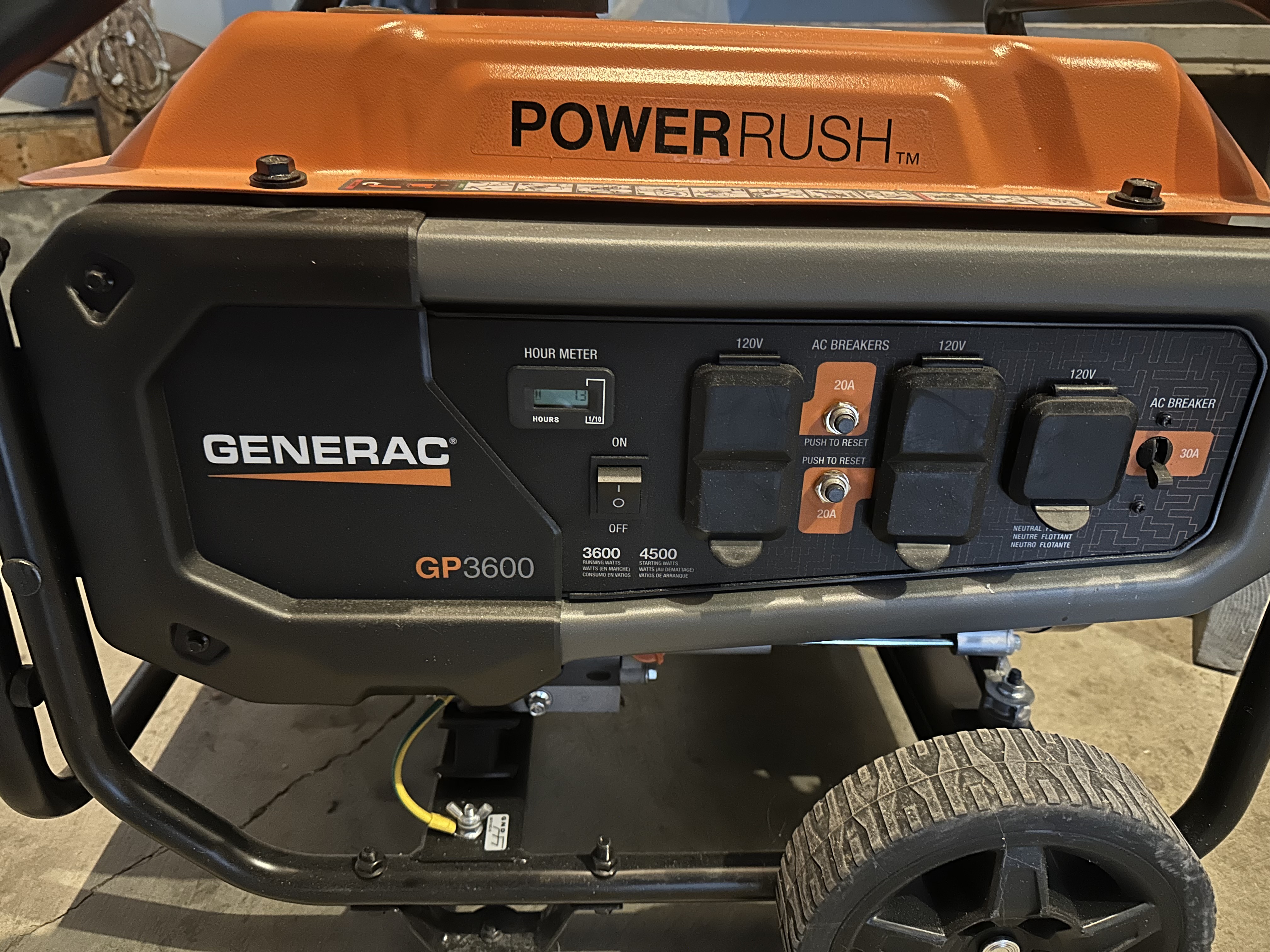 Photo of Generac 3600w /4500w Portable Generator 