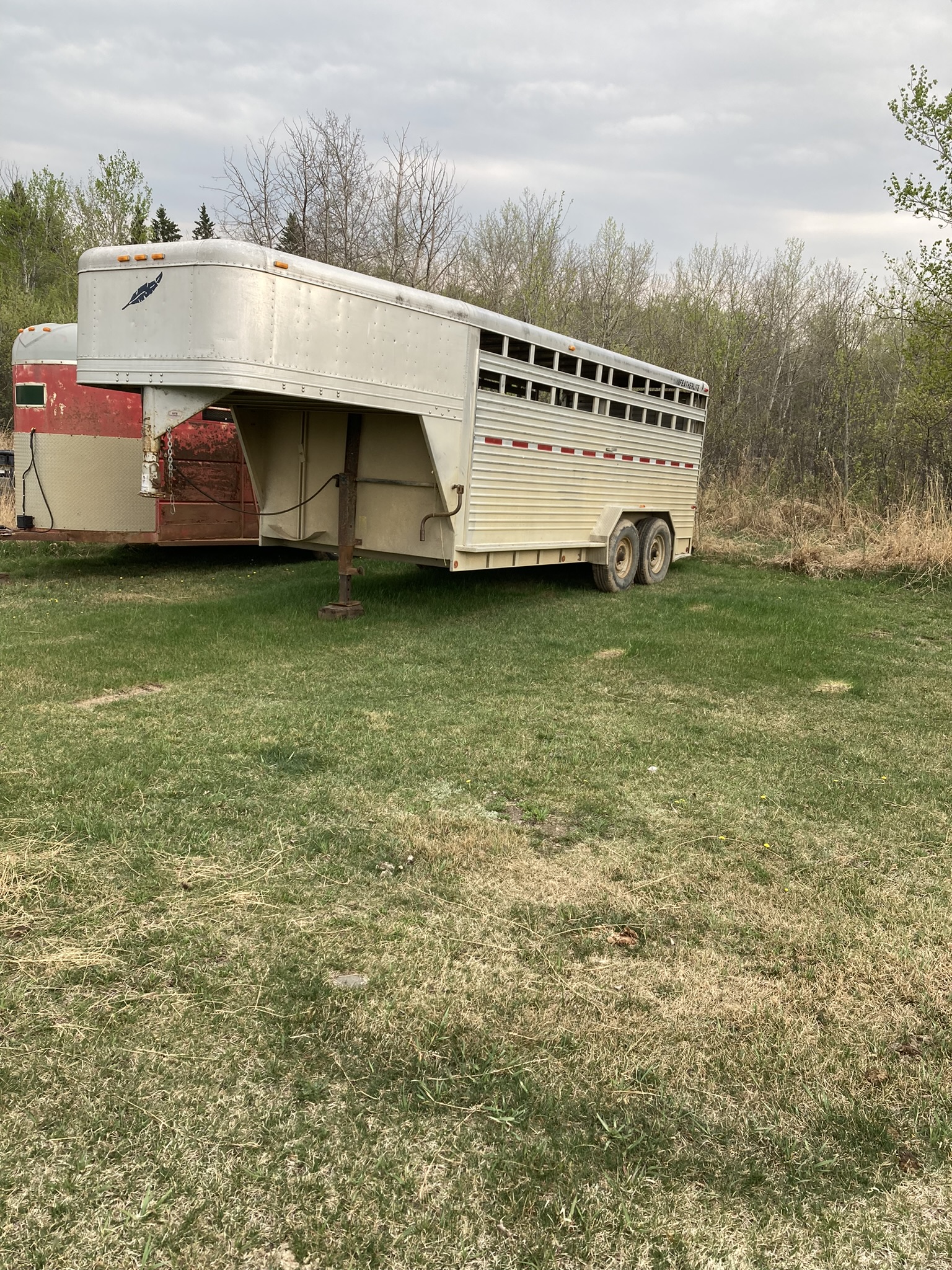 Photo of 18 foot stock trailer
